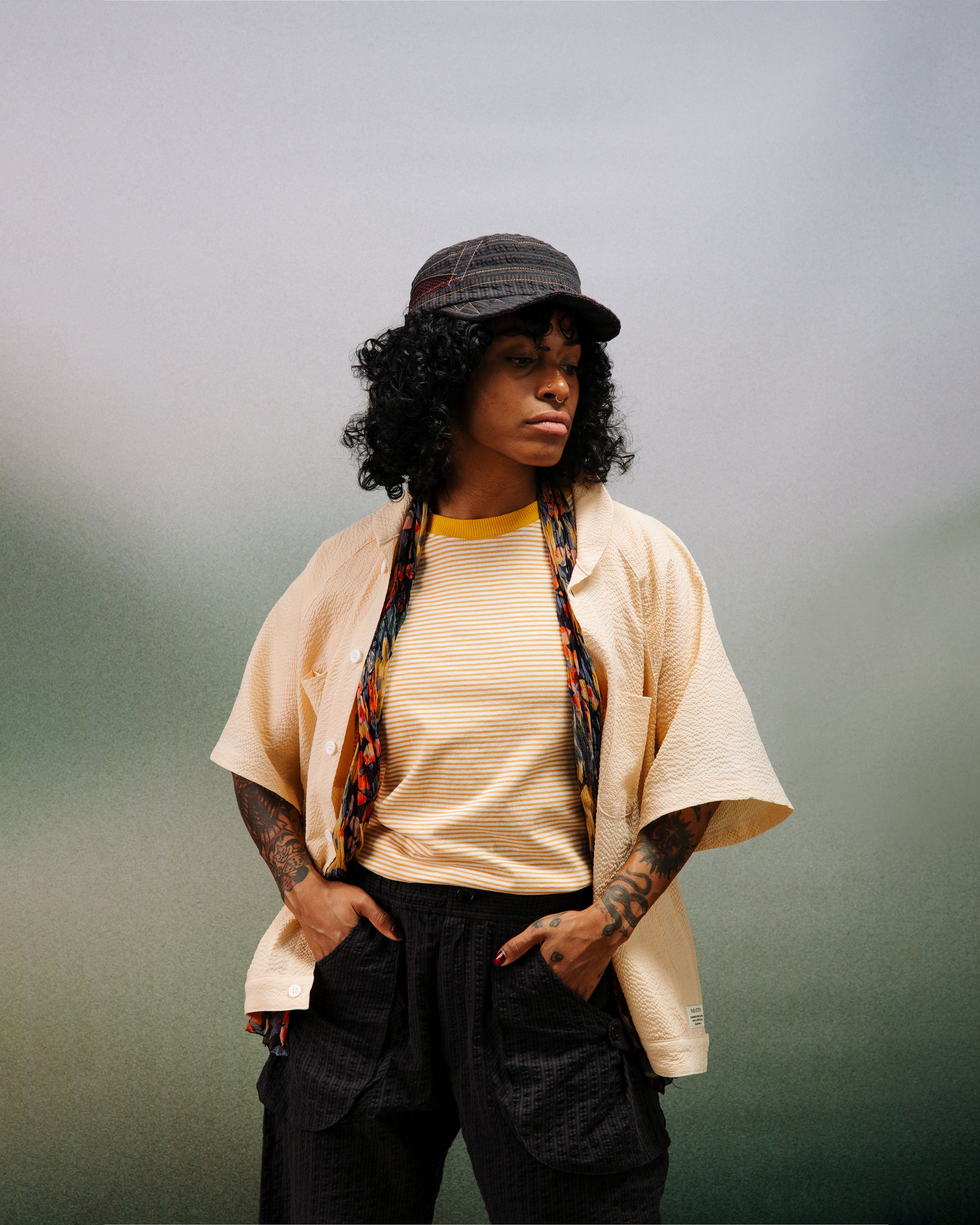 Draft Cap: Maroon / Night Seersucker