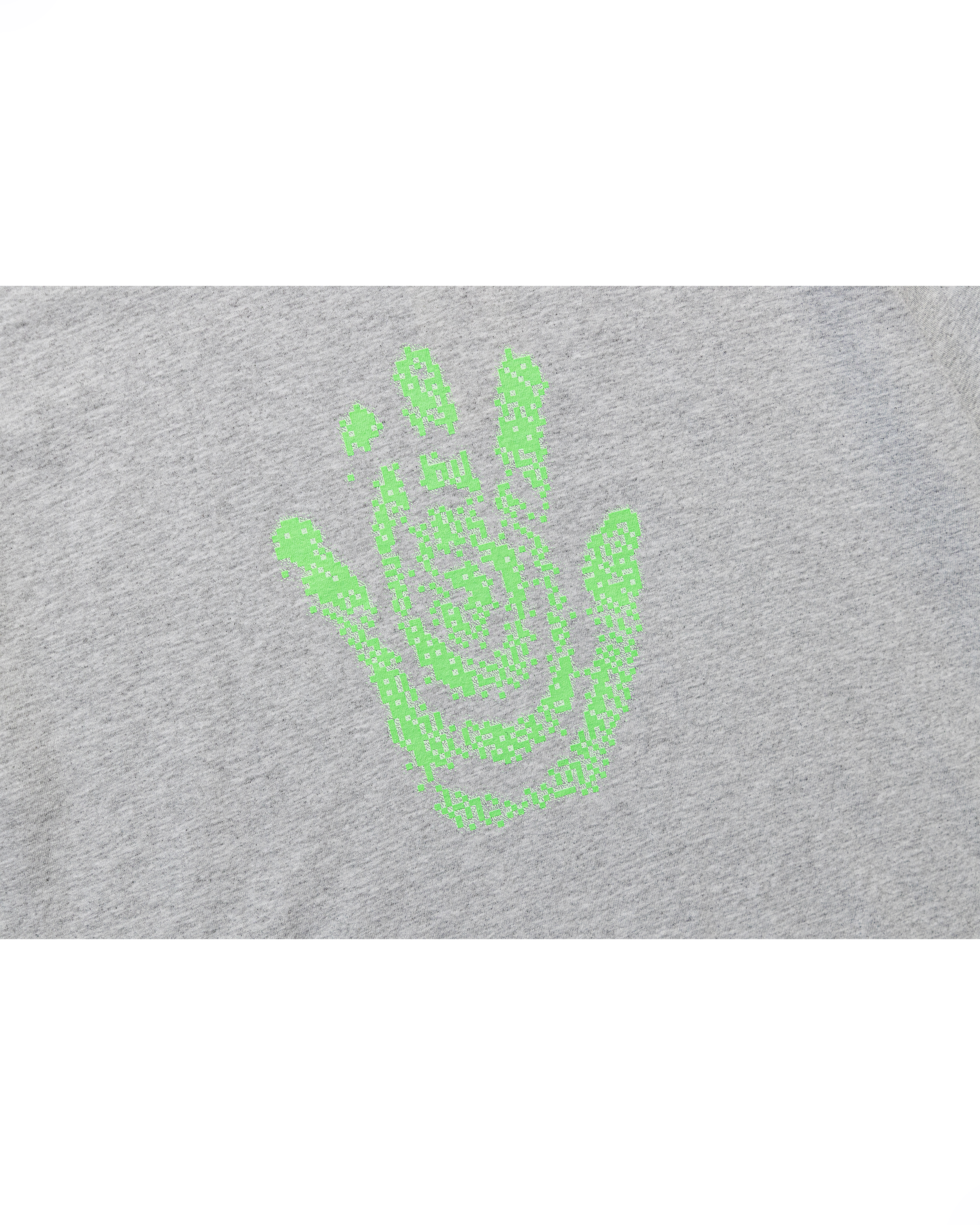 Digital Handprint T-Shirt: Heather Grey