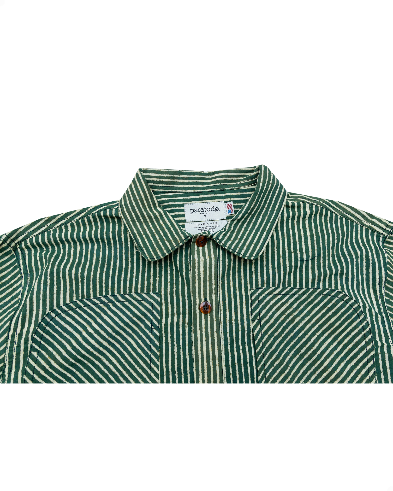 Obra Shirt: Handblock Stripe