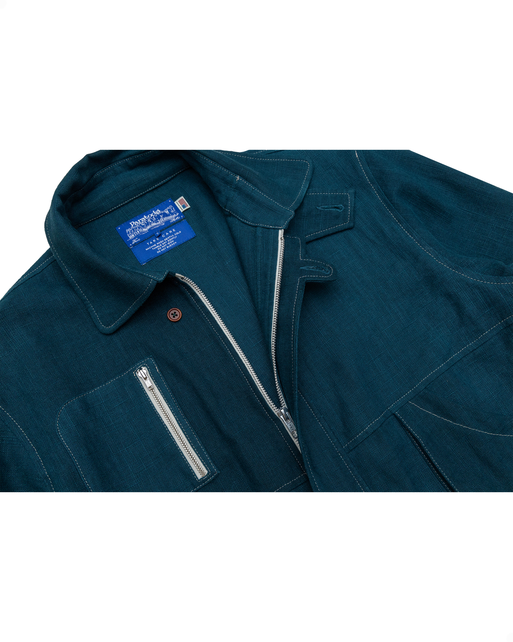 Pine Blouson Jacket: Blue Enzyme