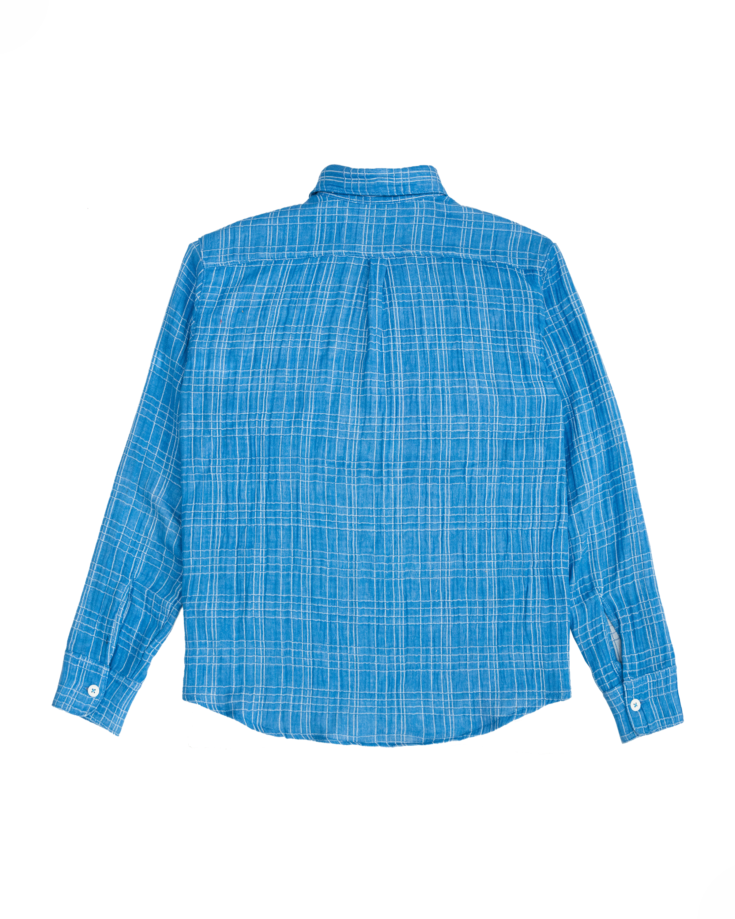 Jardin Shirt: Blue Double Guaze