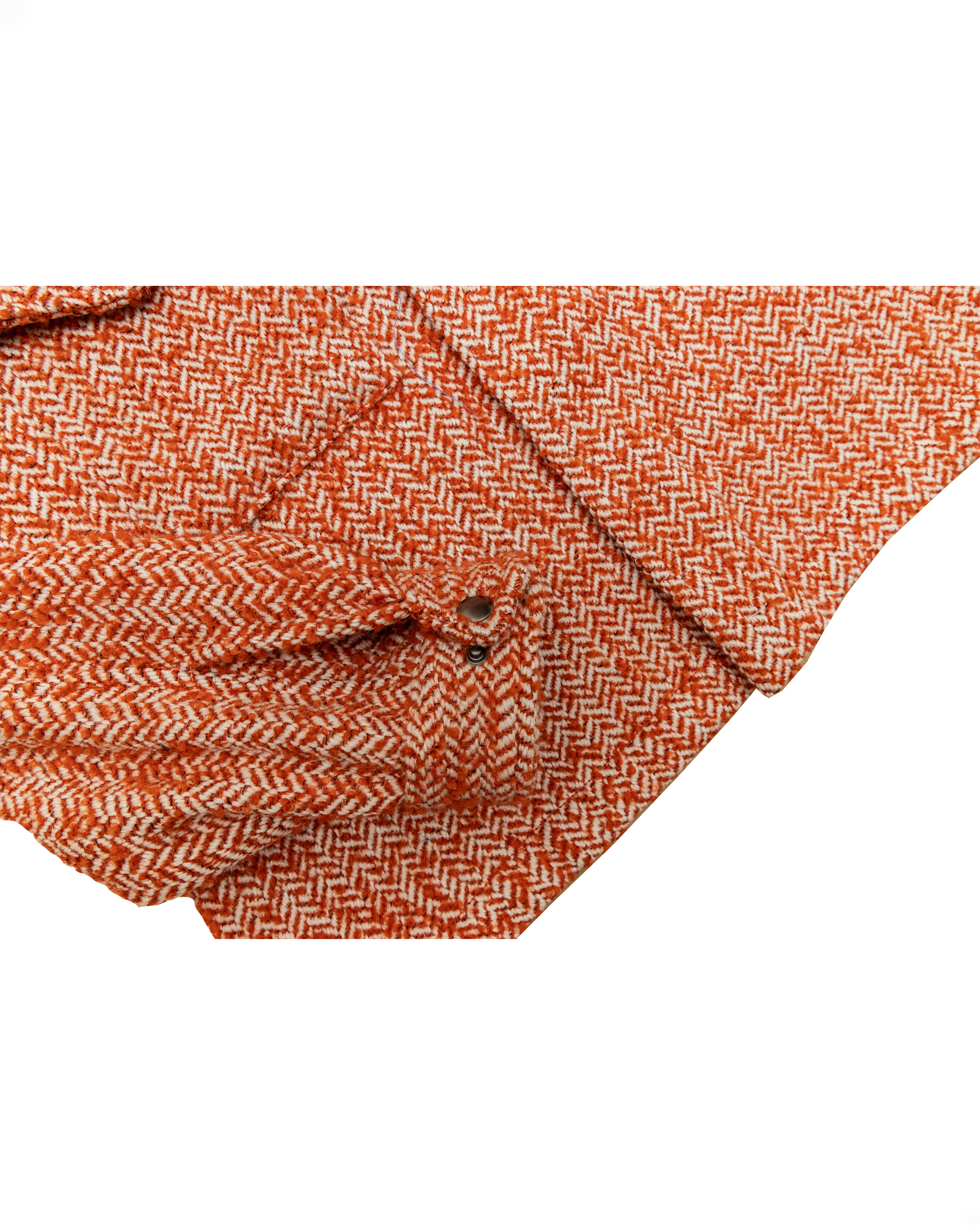 London '68 Jacket: Burnt Orange Herringbone