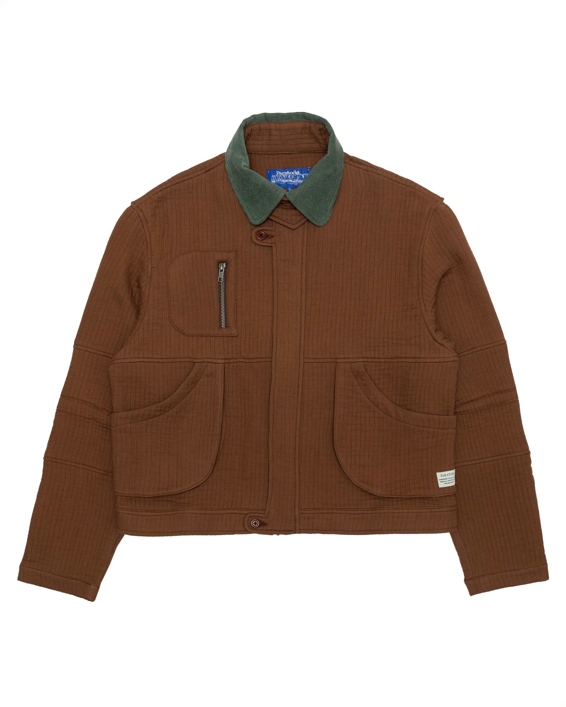 Pine Blouson Jacket: Brown Quilt