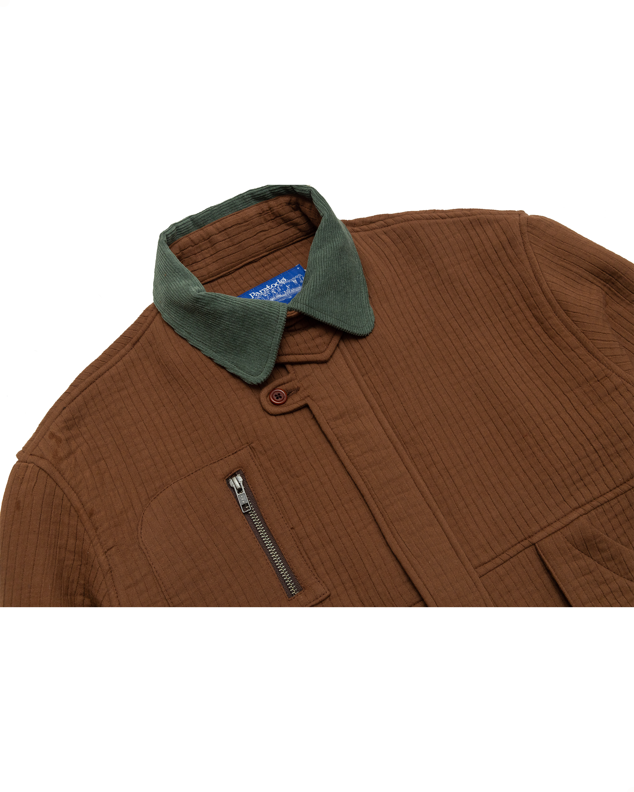 Pine Blouson Jacket: Brown Quilt