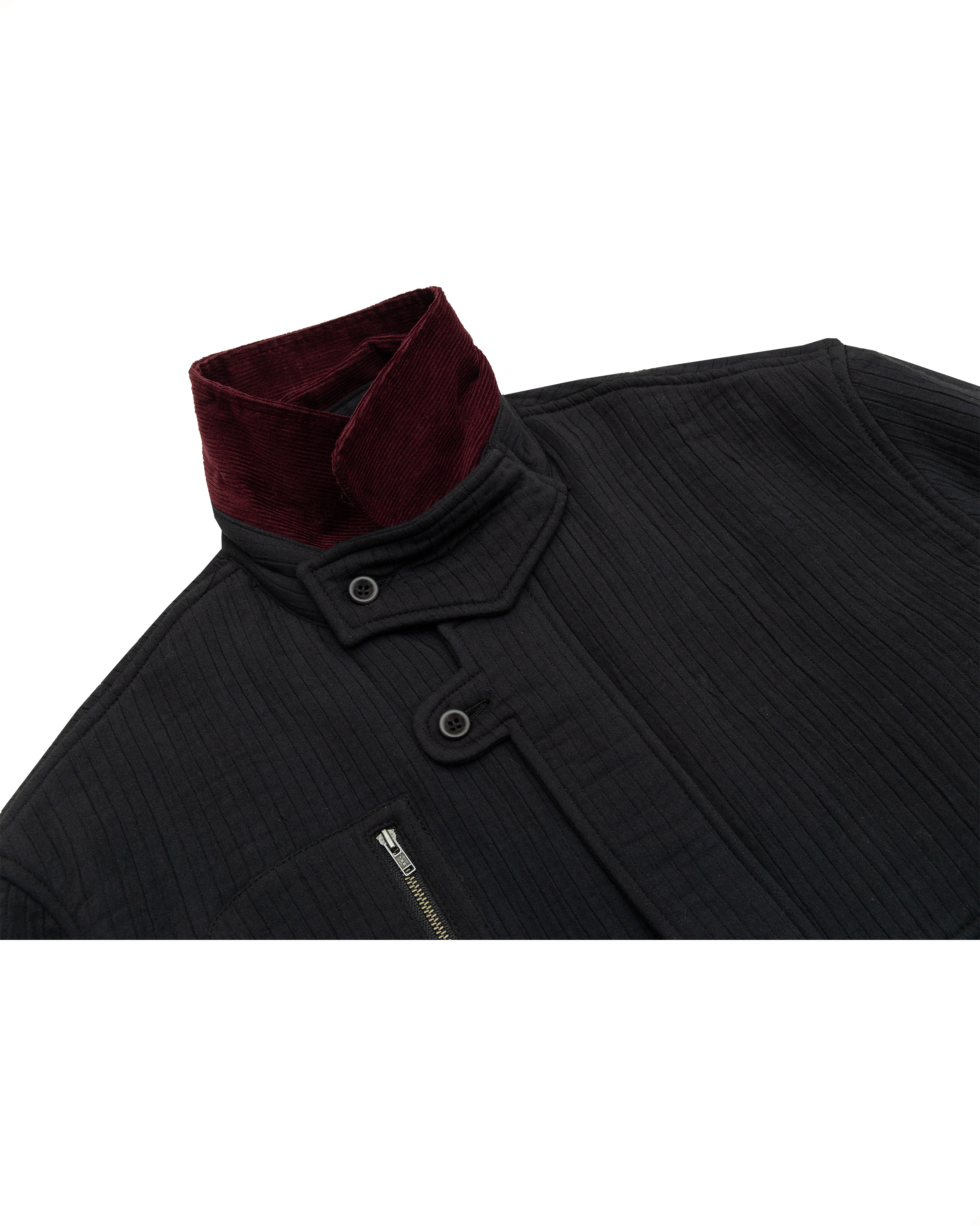 Pine Blouson Jacket: Black Quilt