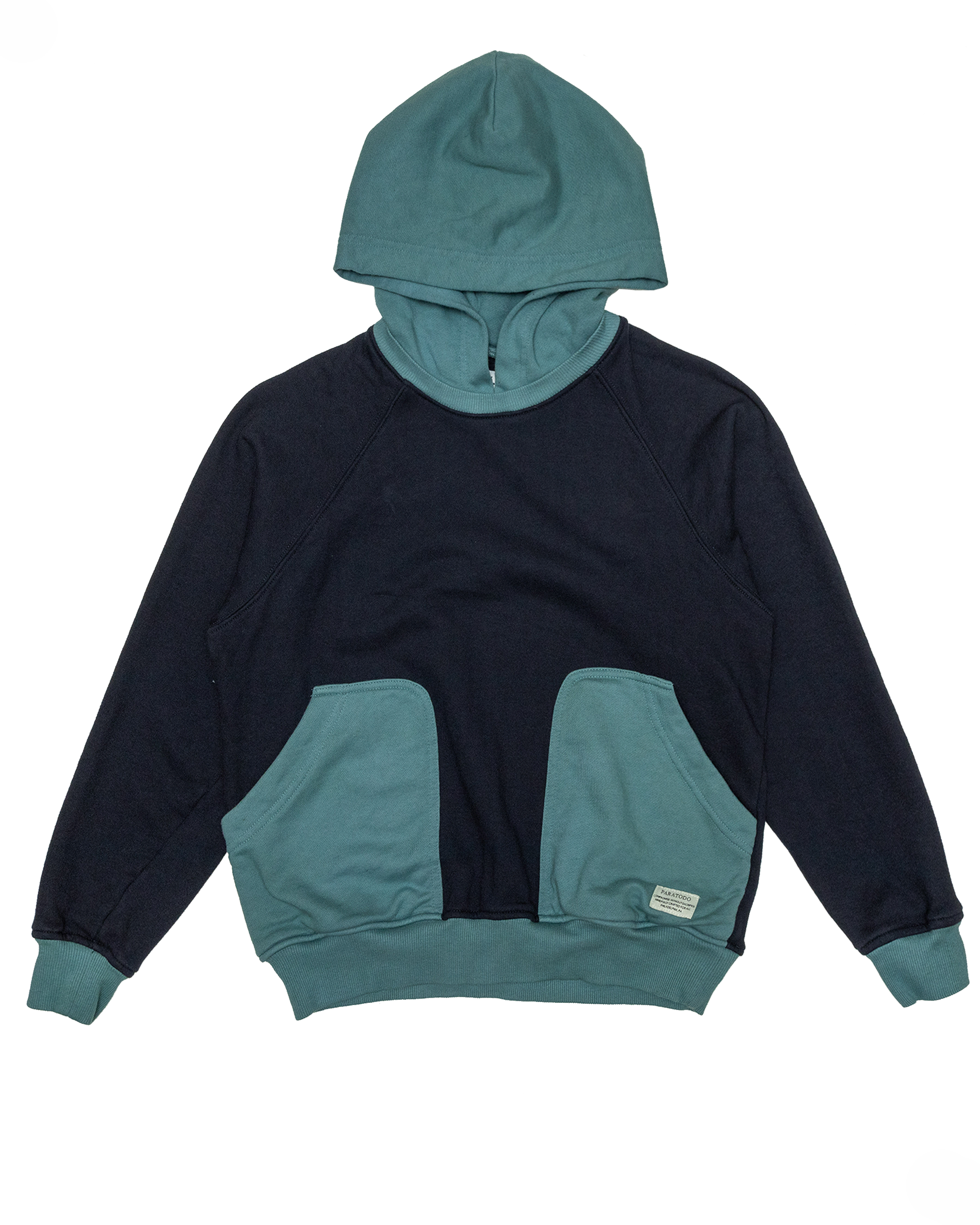 Teal/Navy hooded sweatshirt