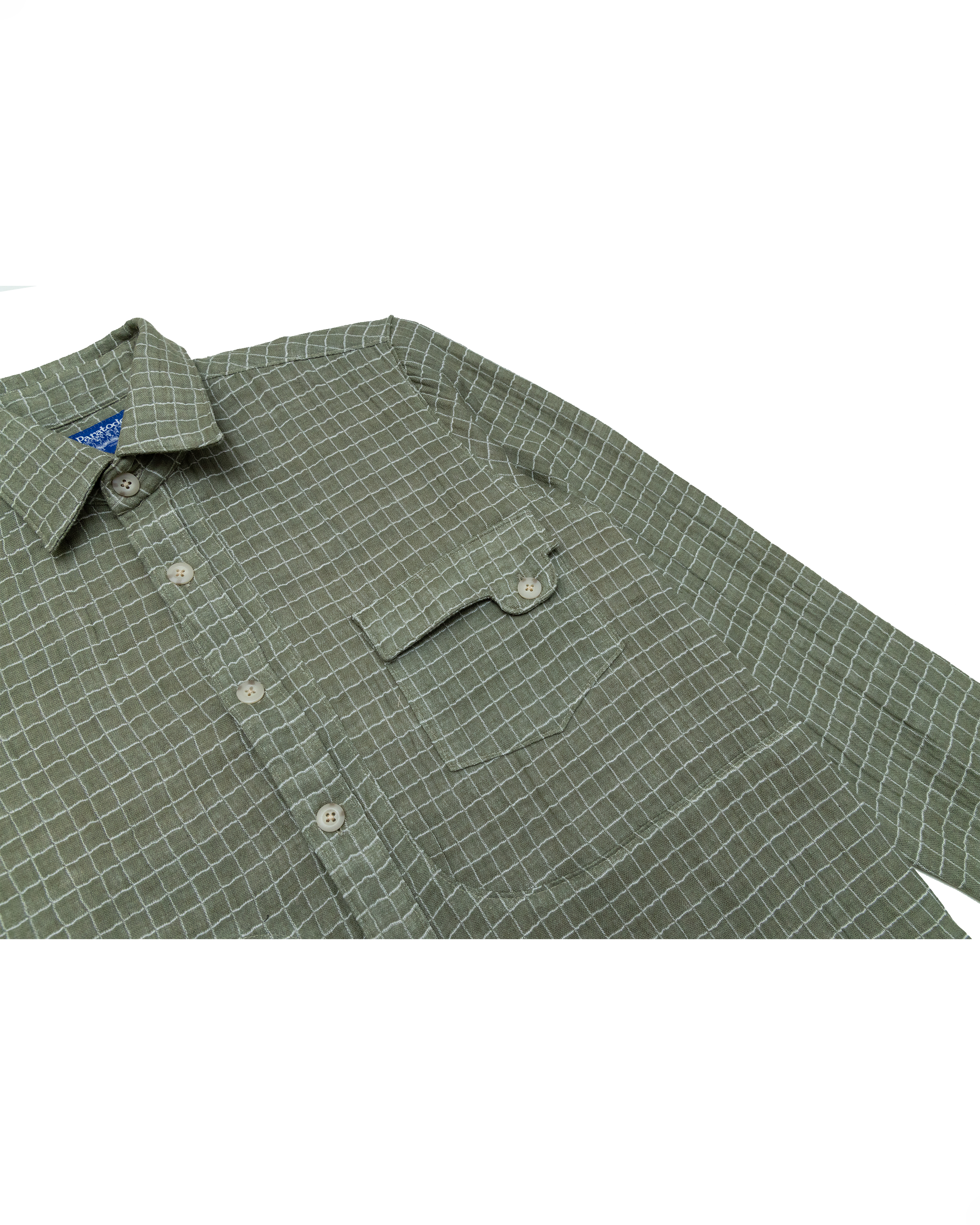 Jardin Shirt: Moss Double Gauze