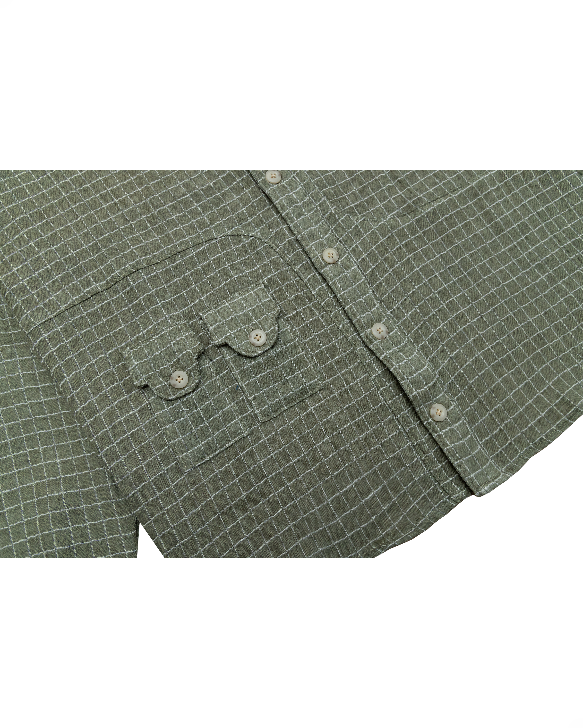 Jardin Shirt: Moss Double Gauze