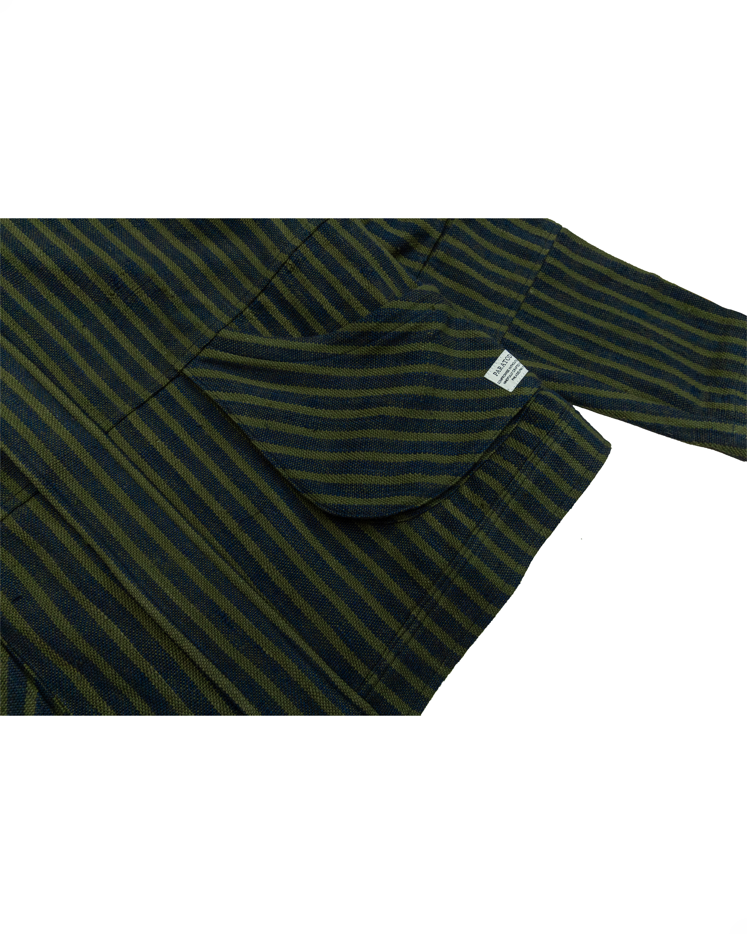 Pine Blouson Jacket: Navy/Olive Stripe