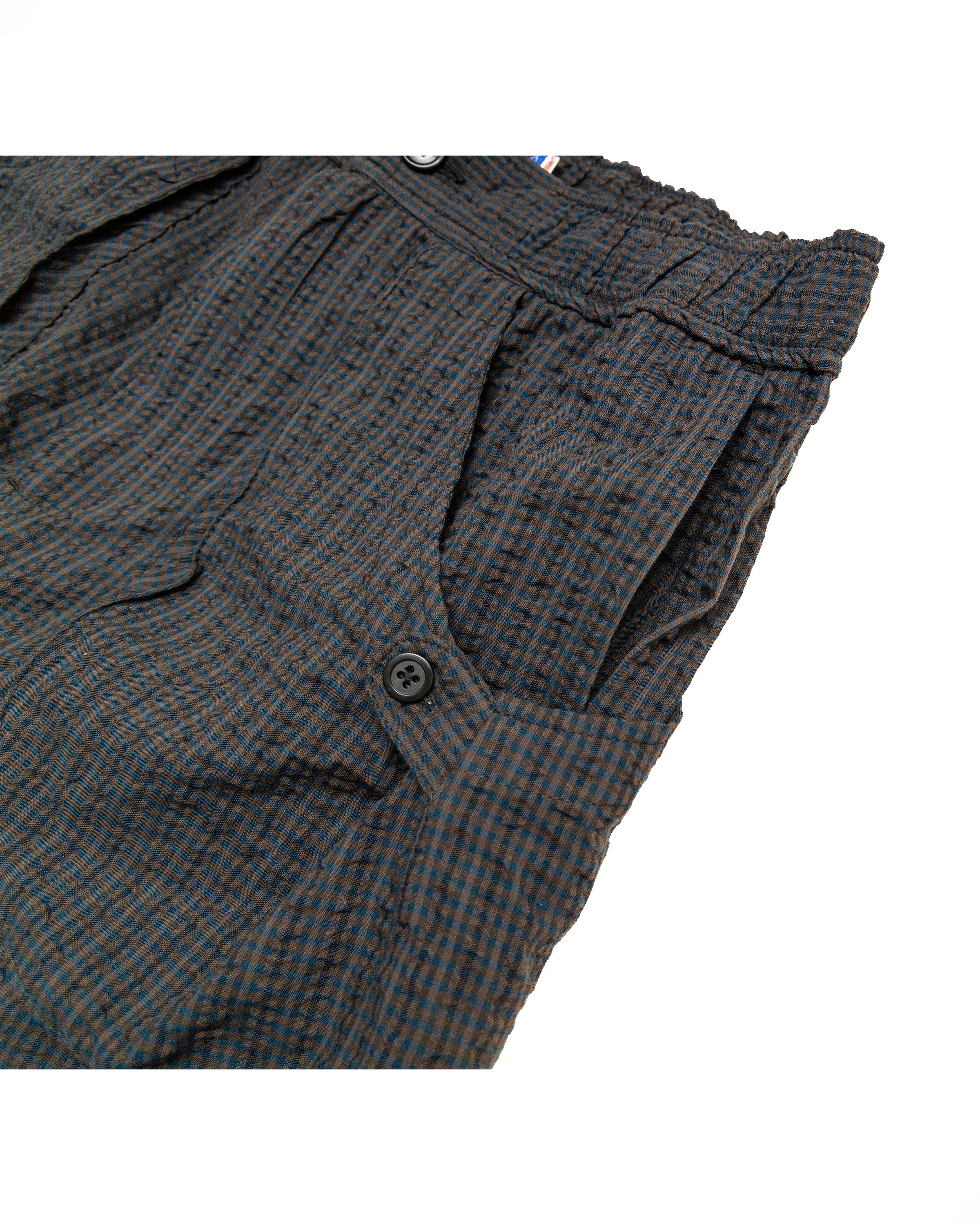 Osage Pant:Night/Maroon Seersucker