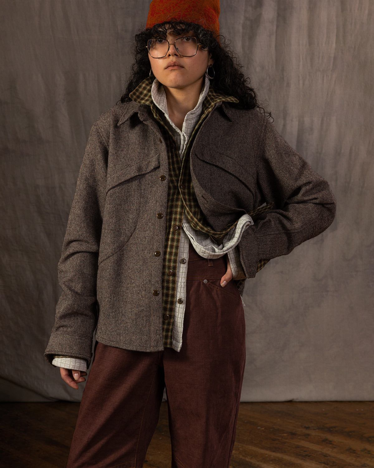 Lemures Shirt: Nep Herringbone Flannel
