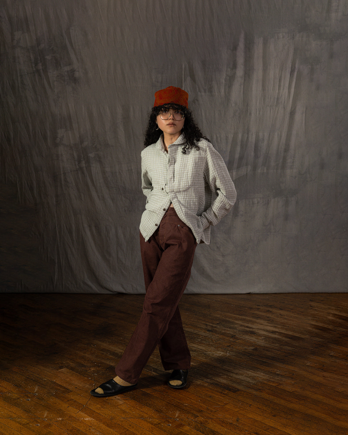 (PRE-ORDER) Saxon Jeans: Brown Brushed Twill