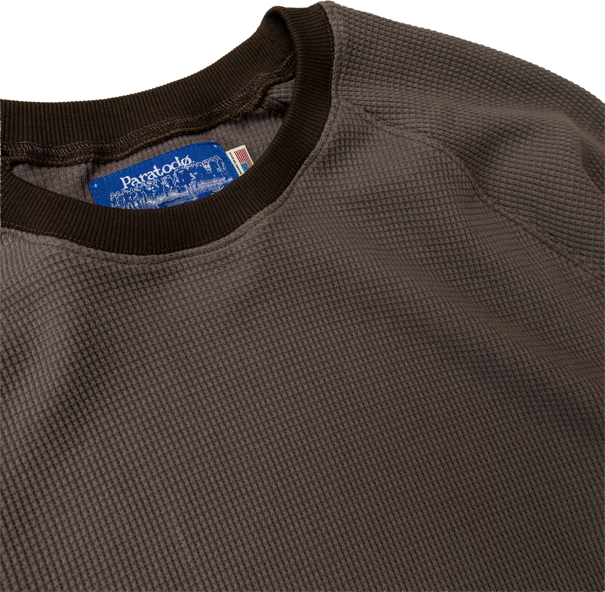 L/S Lo-Fi Tee: Umber Brown Thermal