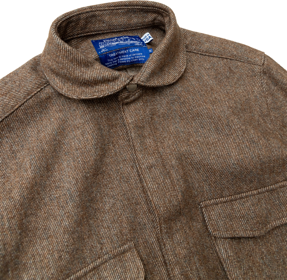 '75 London Overshirt: Nature Woolen Twill