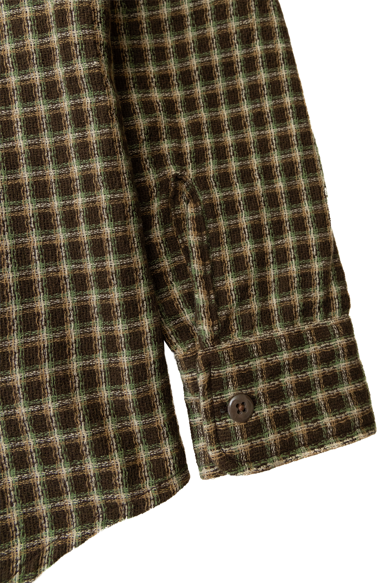 (PRE-ORDER) Jardin Shirt: Earth Plaid Gauze