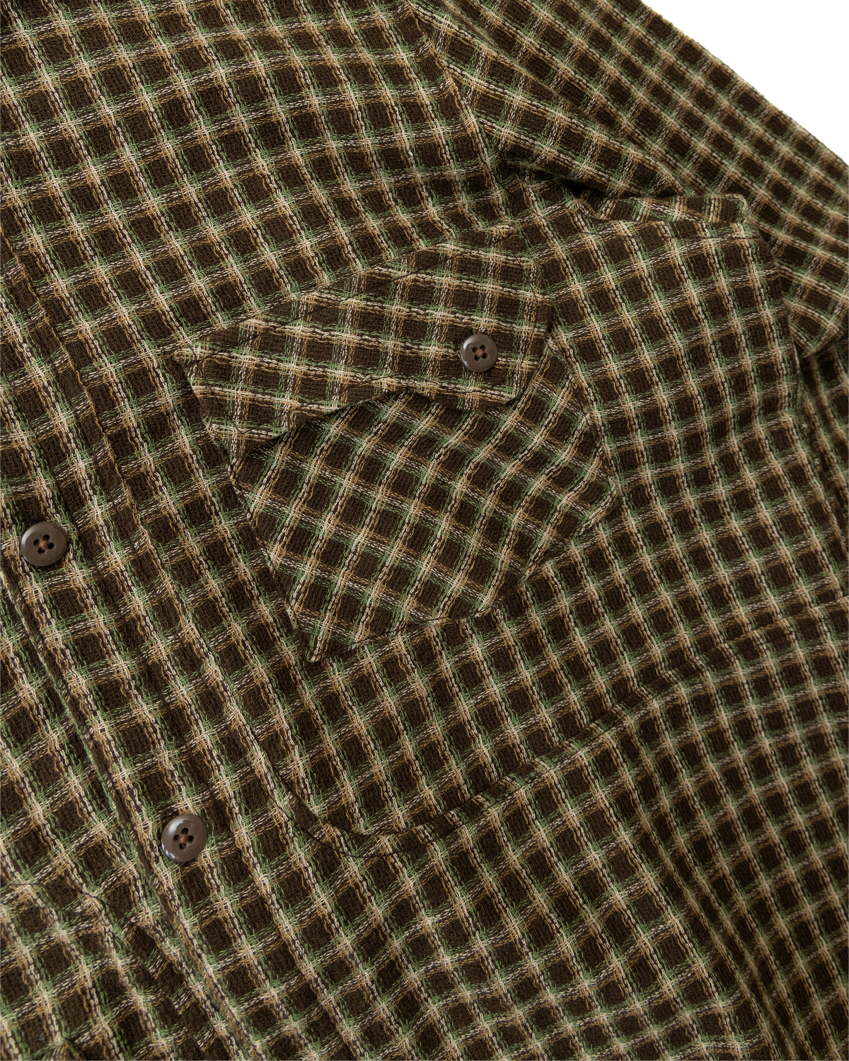 (PRE-ORDER) Jardin Shirt: Earth Plaid Gauze