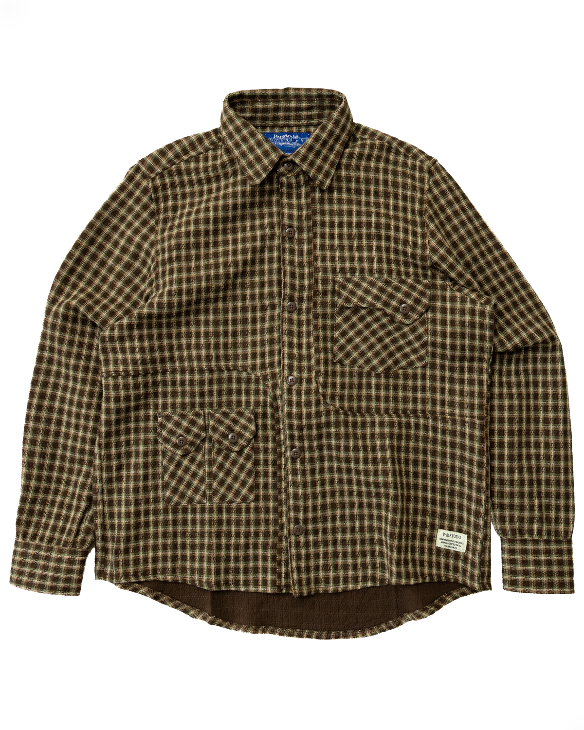 (PRE-ORDER) Jardin Shirt: Earth Plaid Gauze