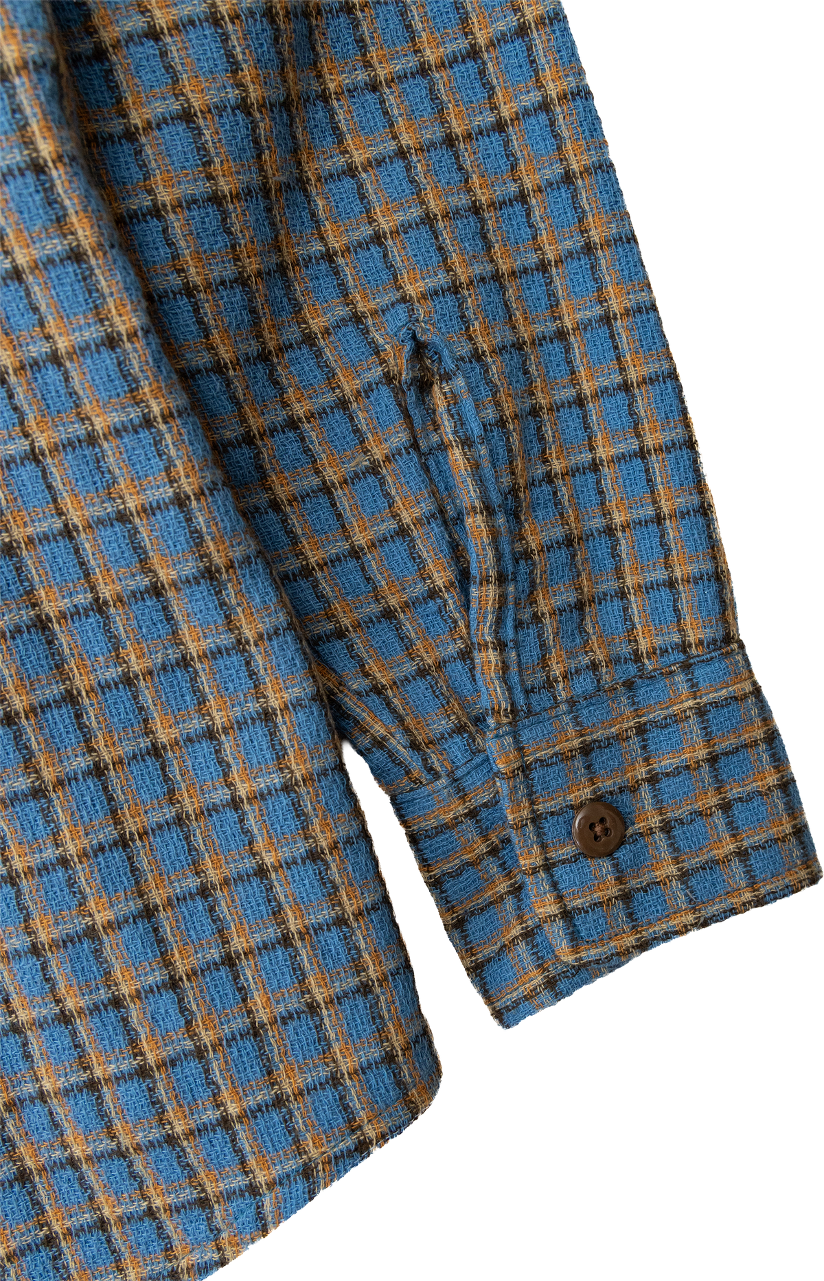 (PRE-ORDER) Jardin Shirt: Sky Plaid Gauze