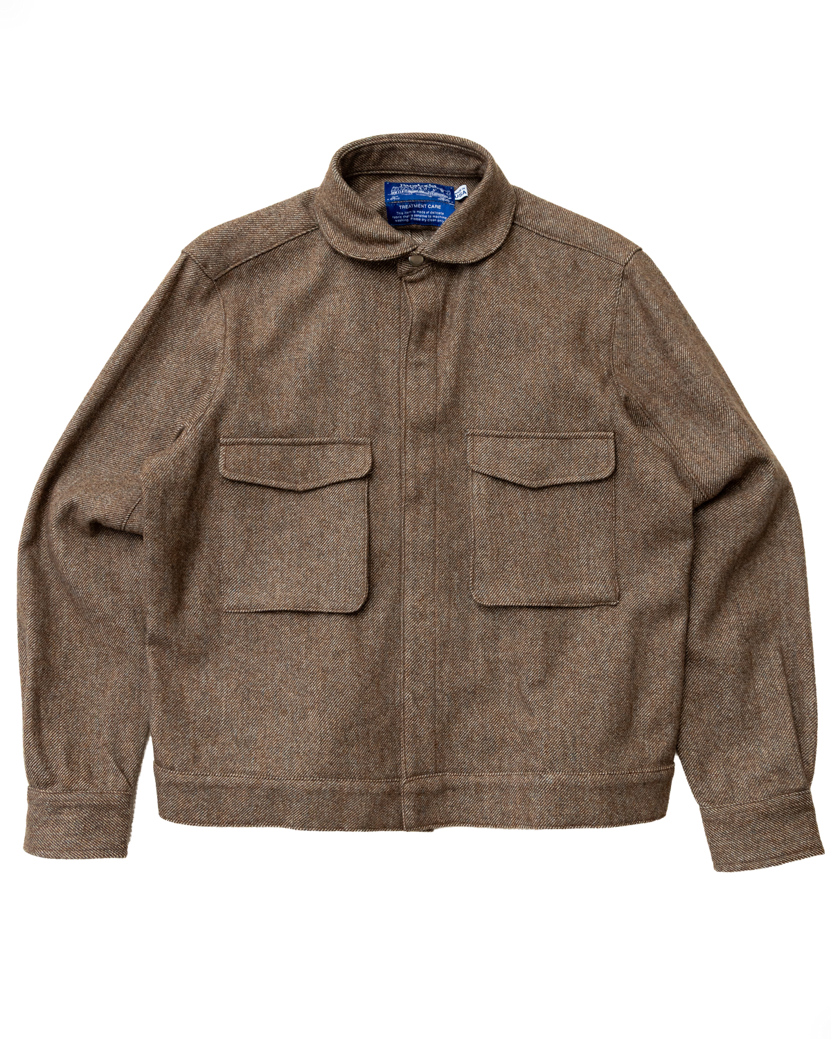 '75 London Overshirt: Nature Woolen Twill