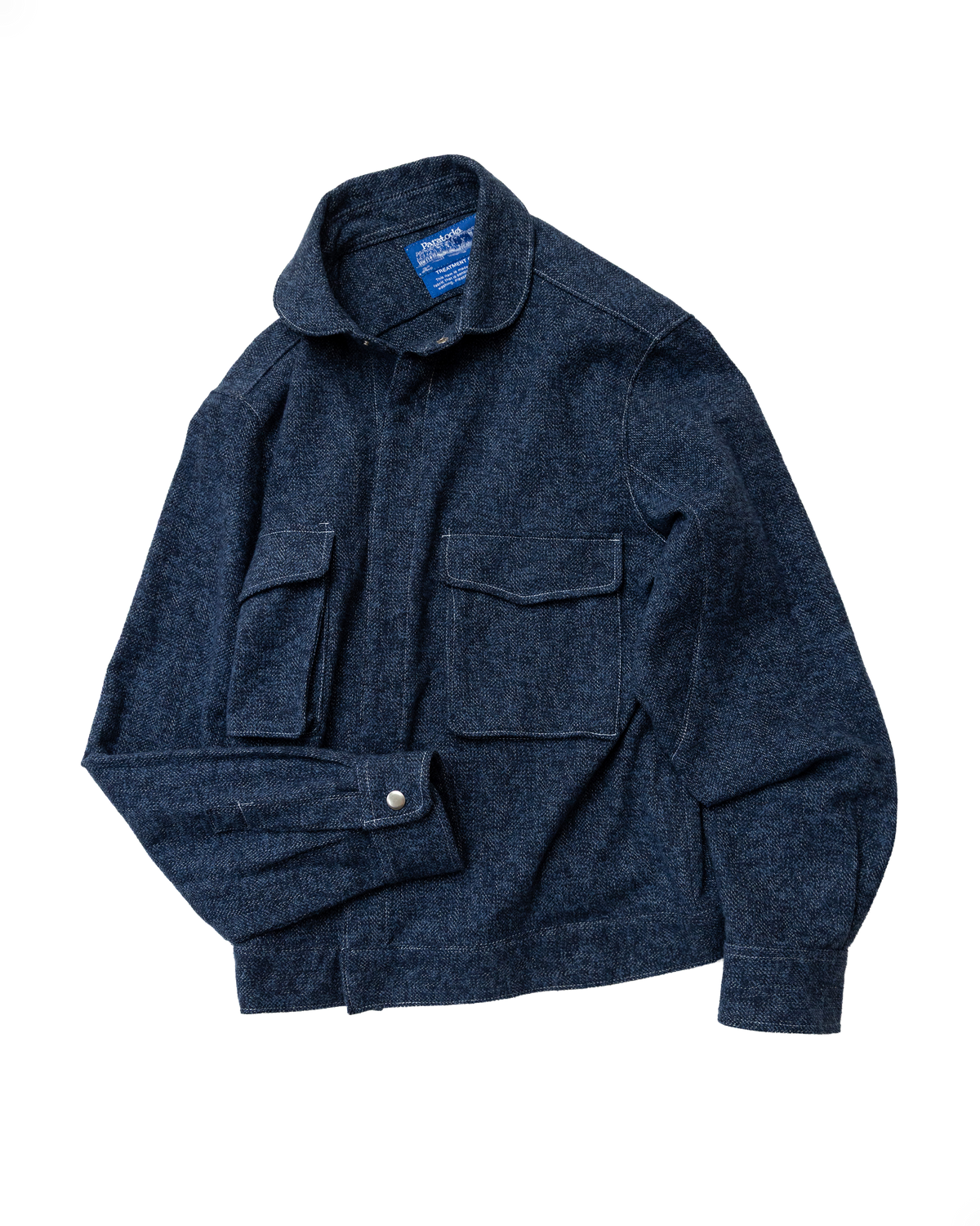 (PRE-ORDER) '75 London Overshirt: Navy Cotton Tweed