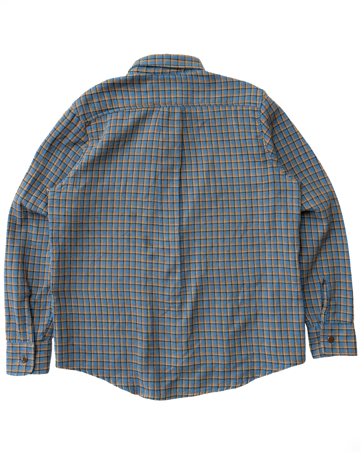 (PRE-ORDER) Jardin Shirt: Sky Plaid Gauze