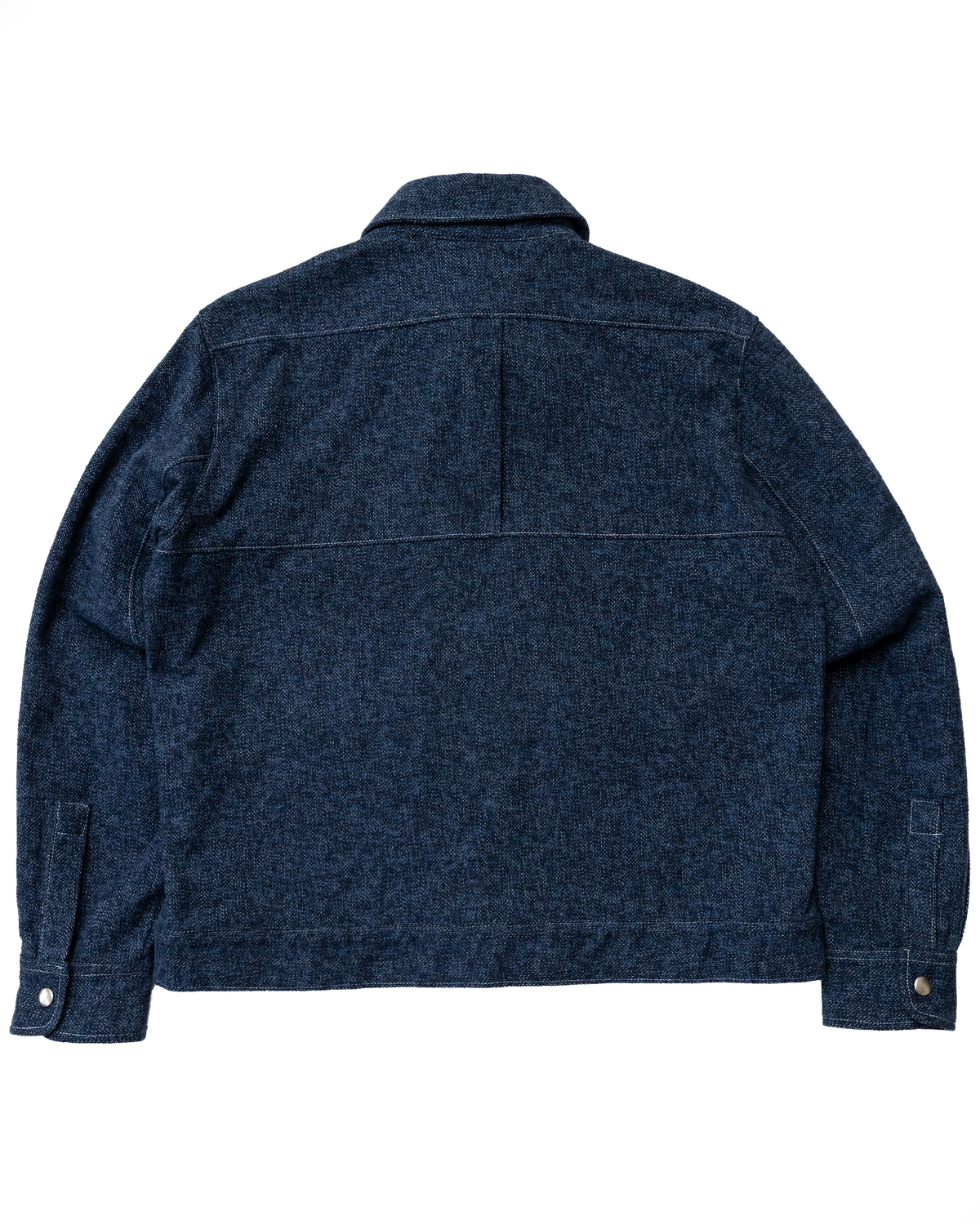 (PRE-ORDER) '75 London Overshirt: Navy Cotton Tweed