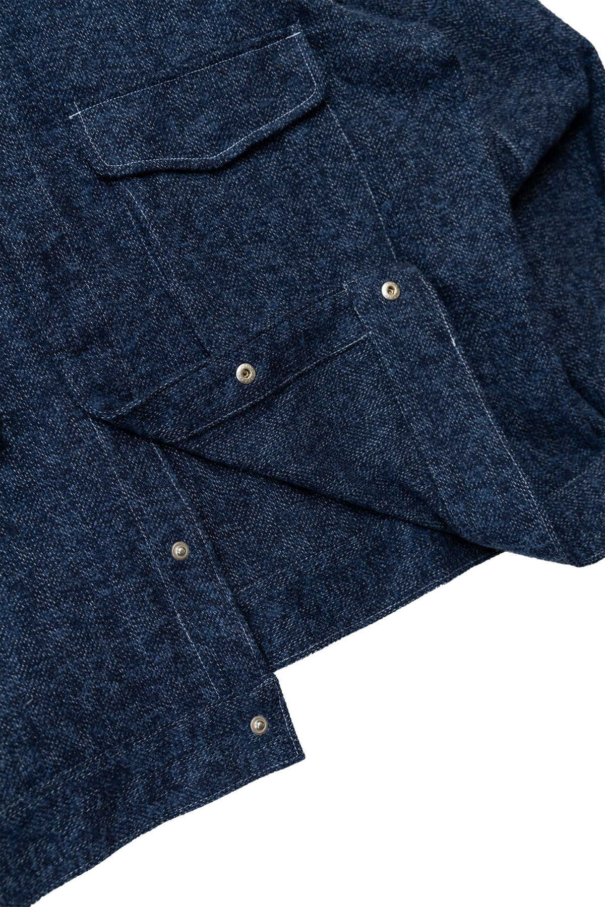 (PRE-ORDER) '75 London Overshirt: Navy Cotton Tweed