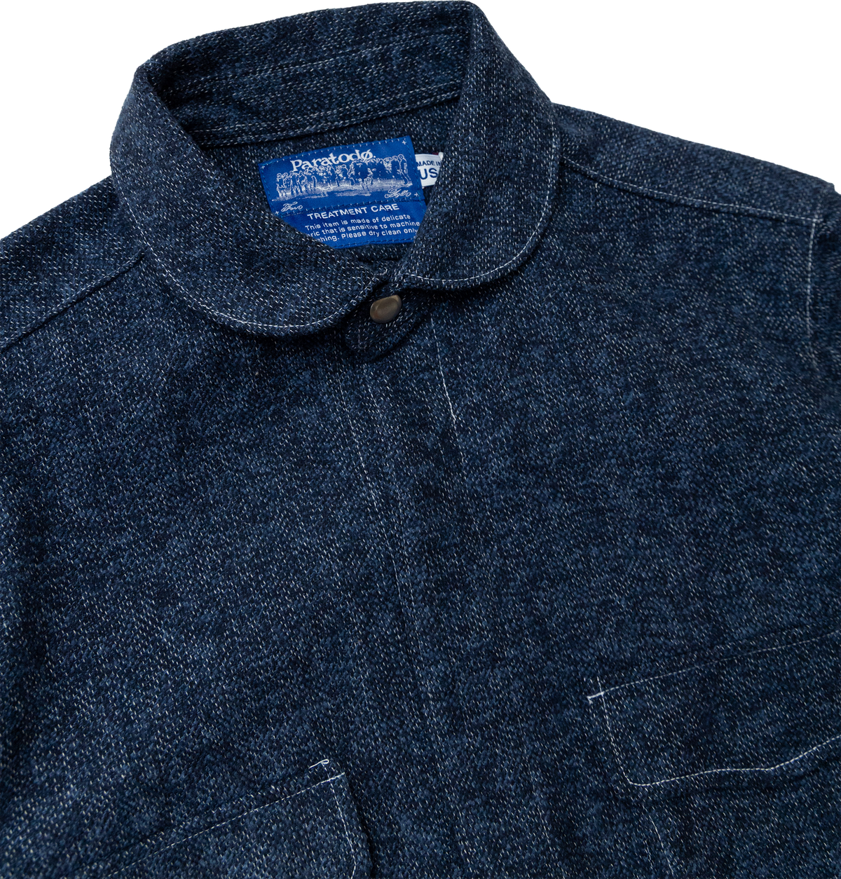 (PRE-ORDER) '75 London Overshirt: Navy Cotton Tweed