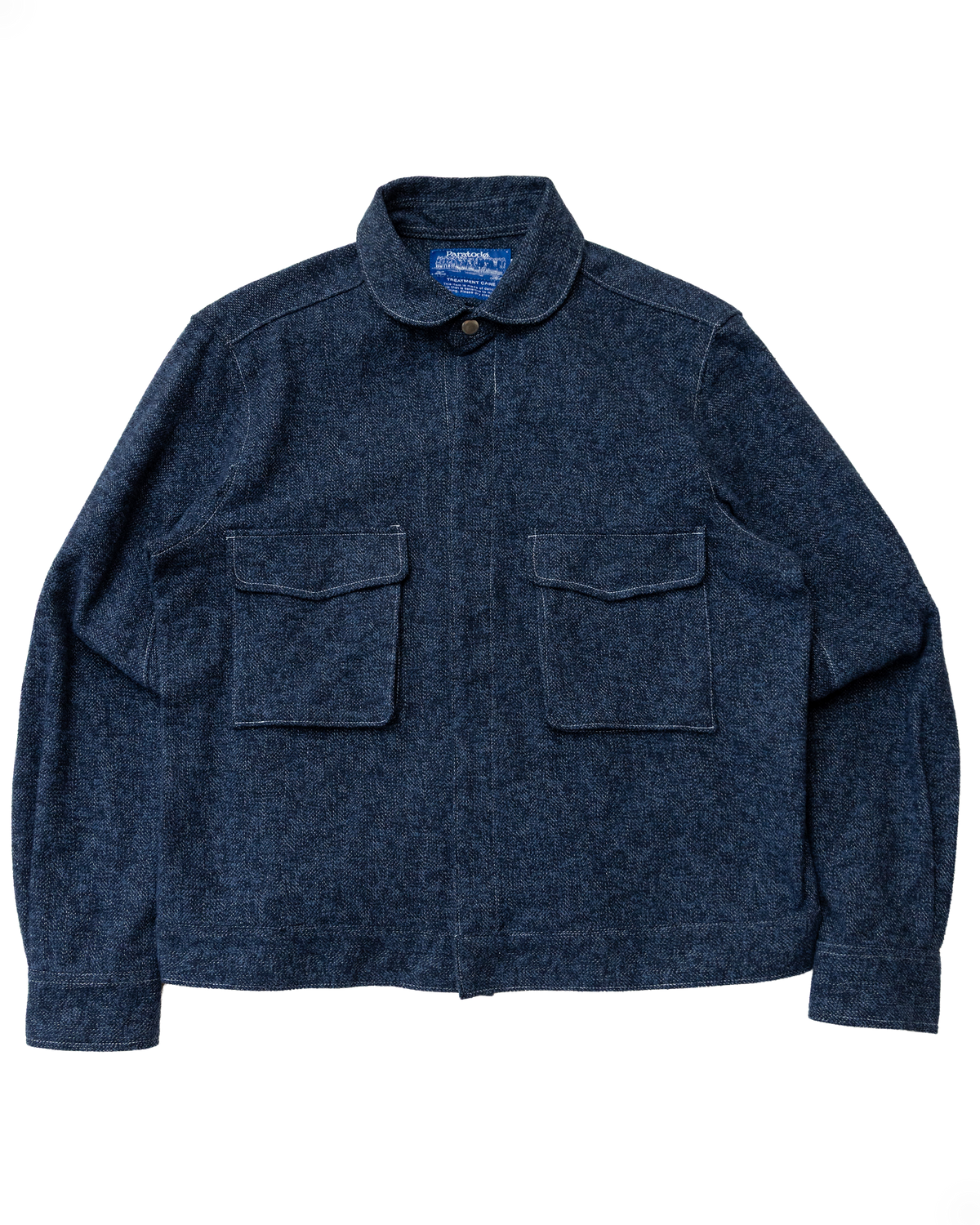 (PRE-ORDER) '75 London Overshirt: Navy Cotton Tweed