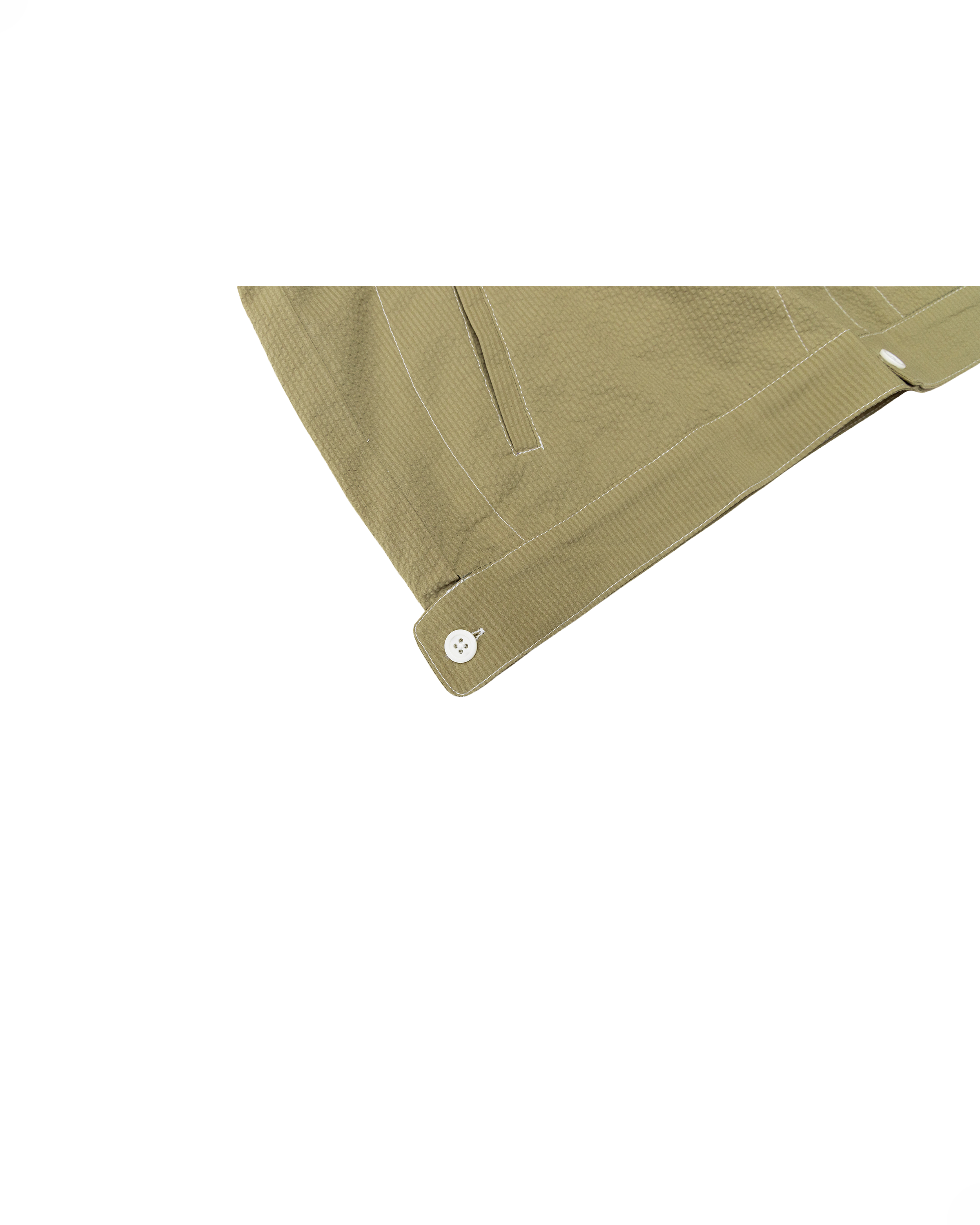 Millie Shirt: Army Seersucker