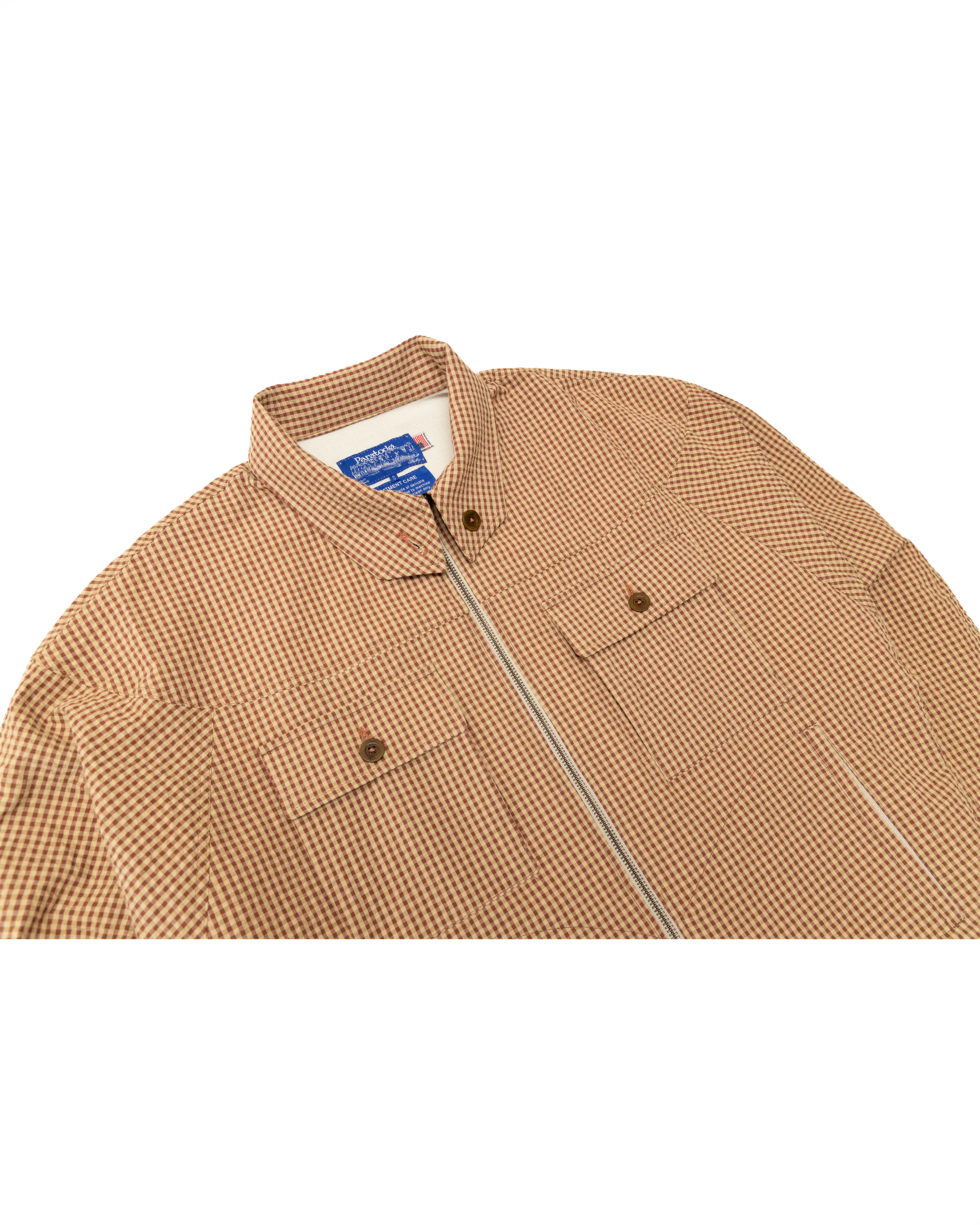 Archetype Jacket: Red/Khaki Seersucker