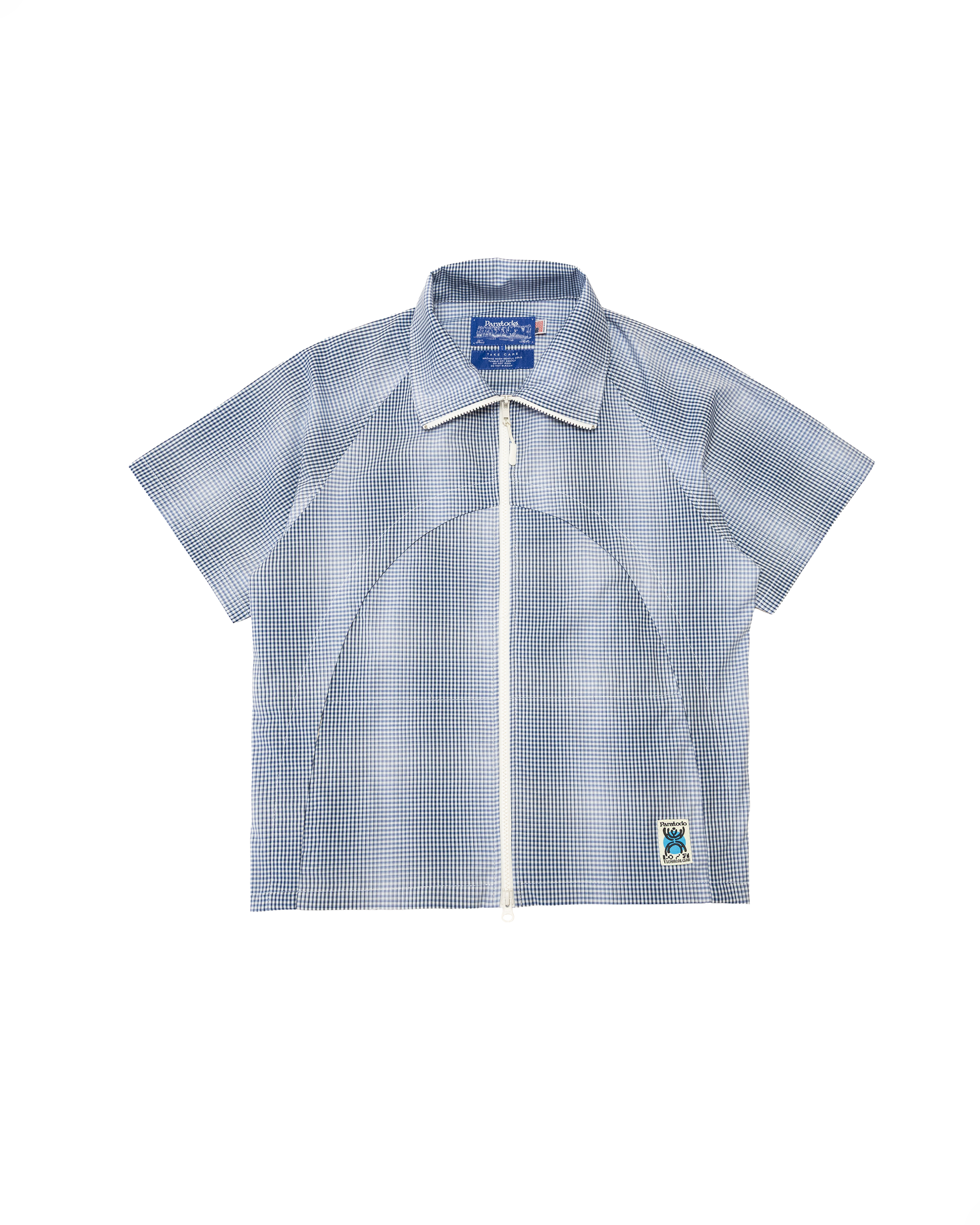 Jungla Tech Shirt: Moire Plaid