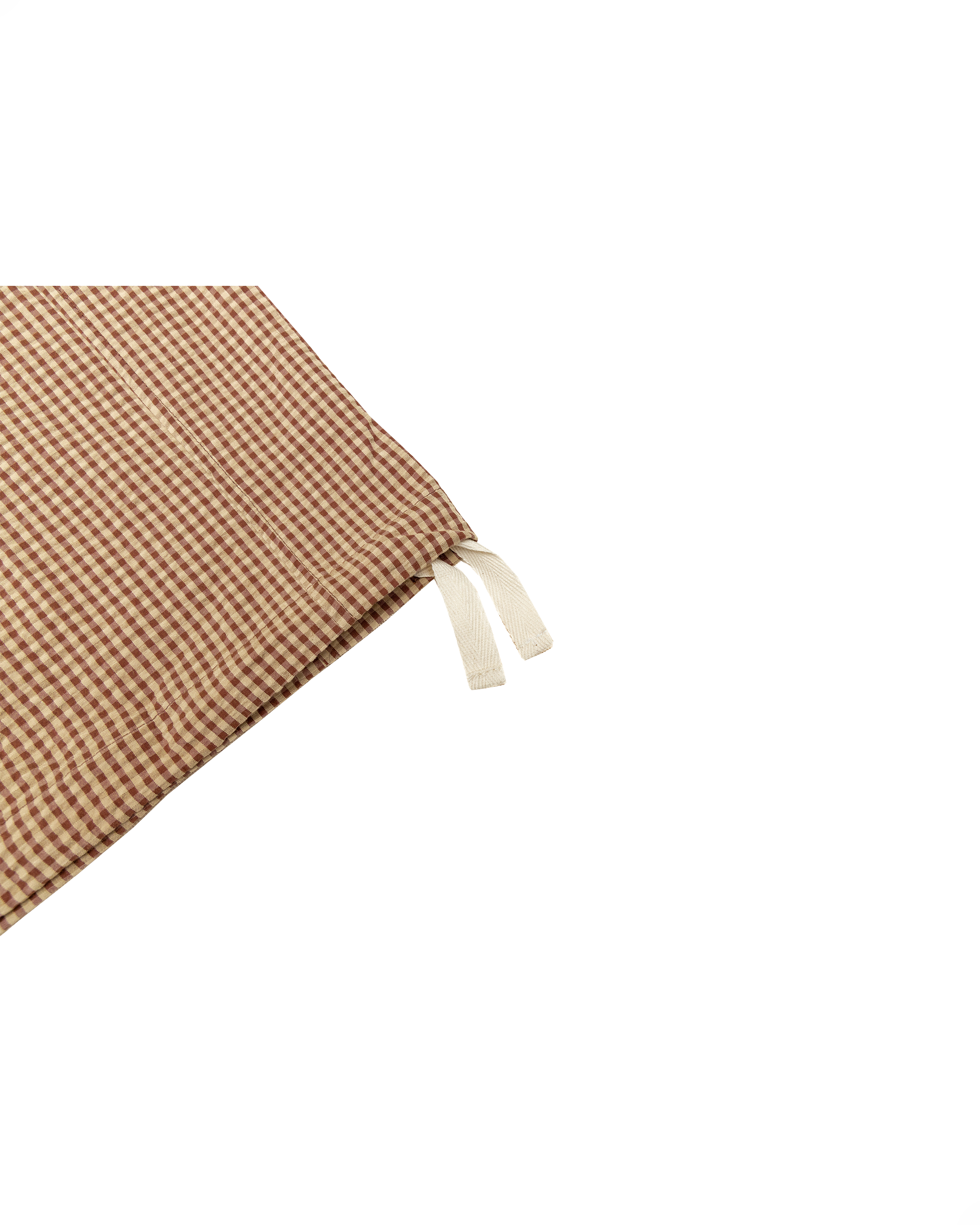 Osage Pant: Red/Khaki Seersucker