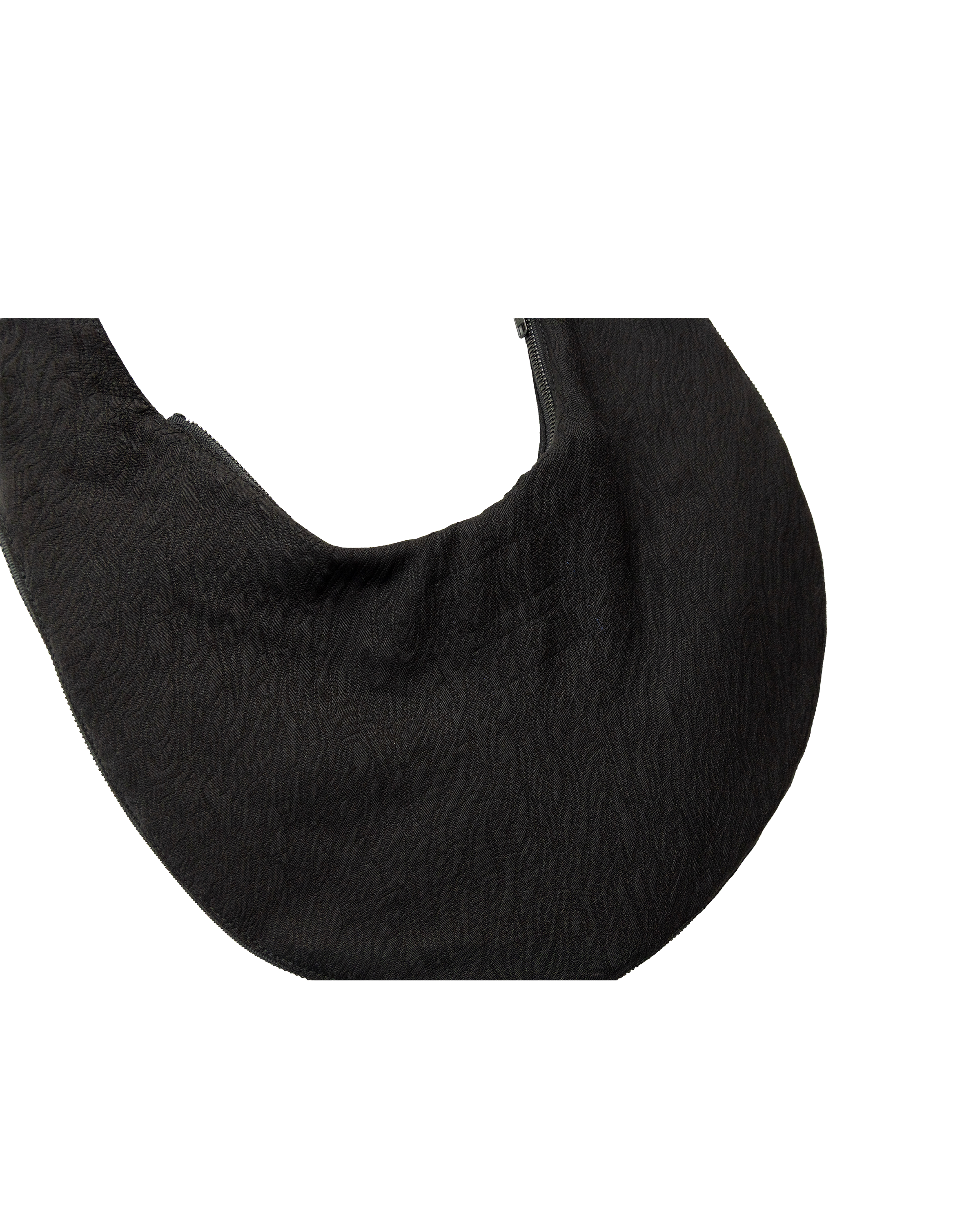 Slinger Bag: Black Jacquard