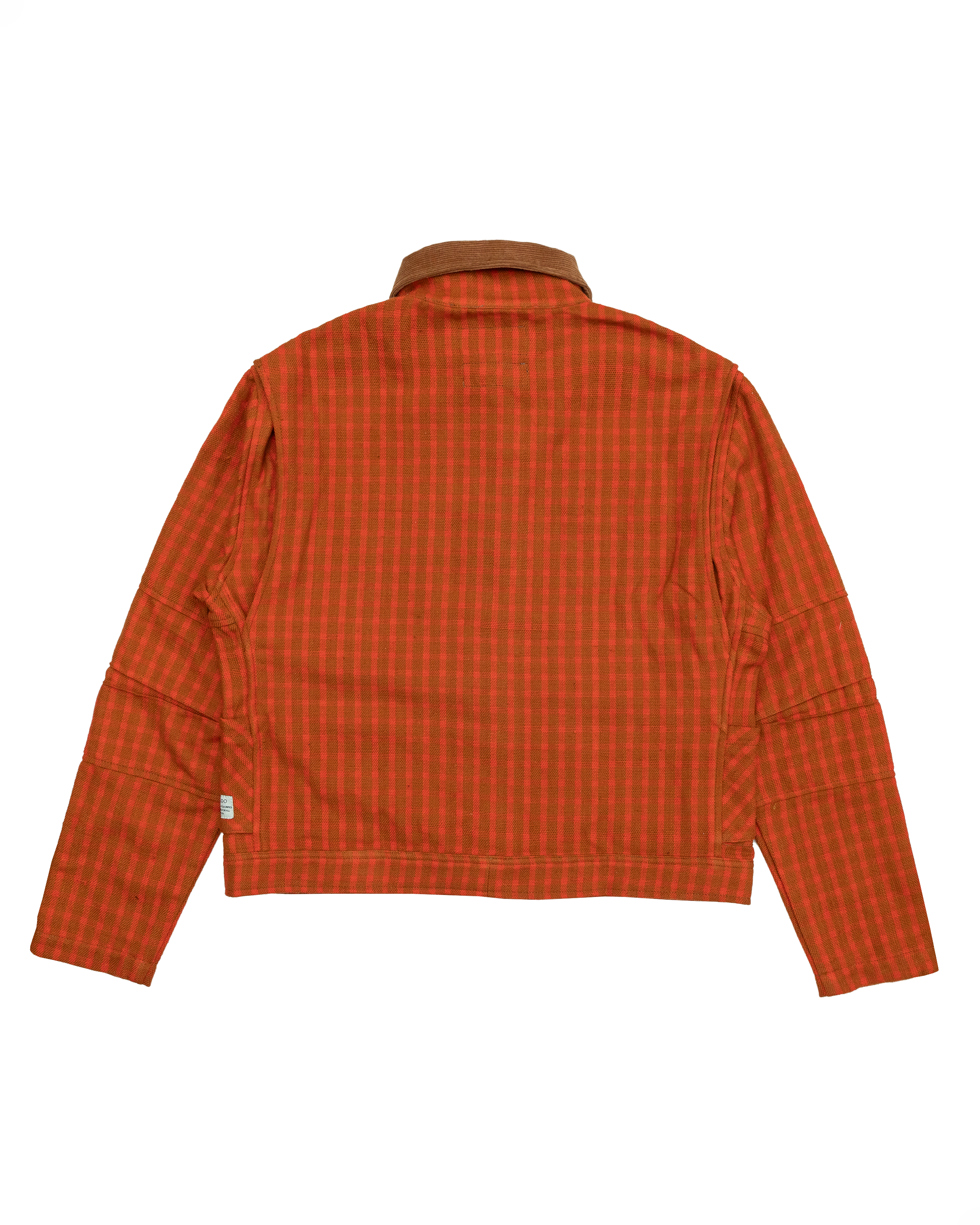 Pine Blouson Jacket: Orange/Camel Plaid