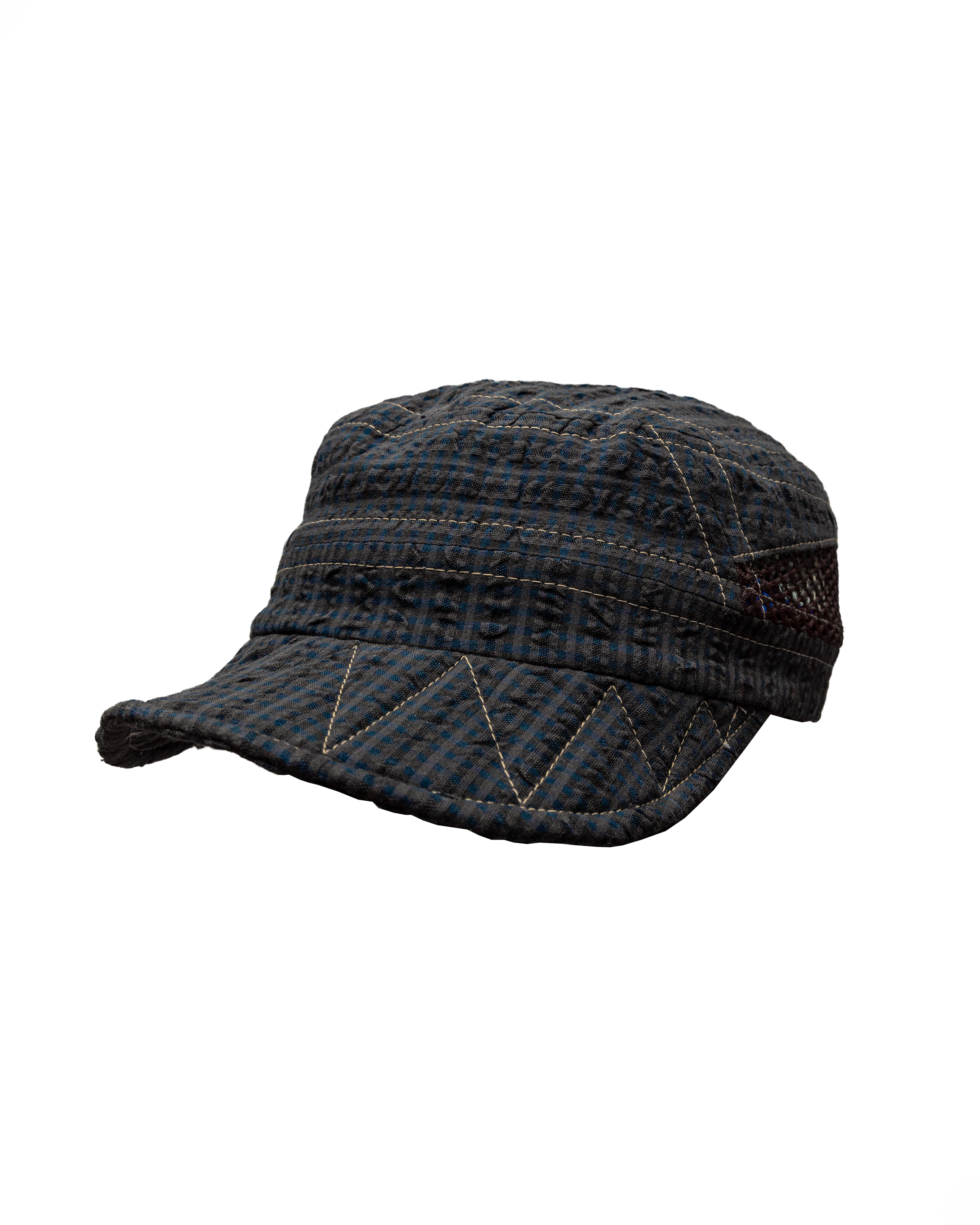 Draft Cap: Maroon / Night Seersucker