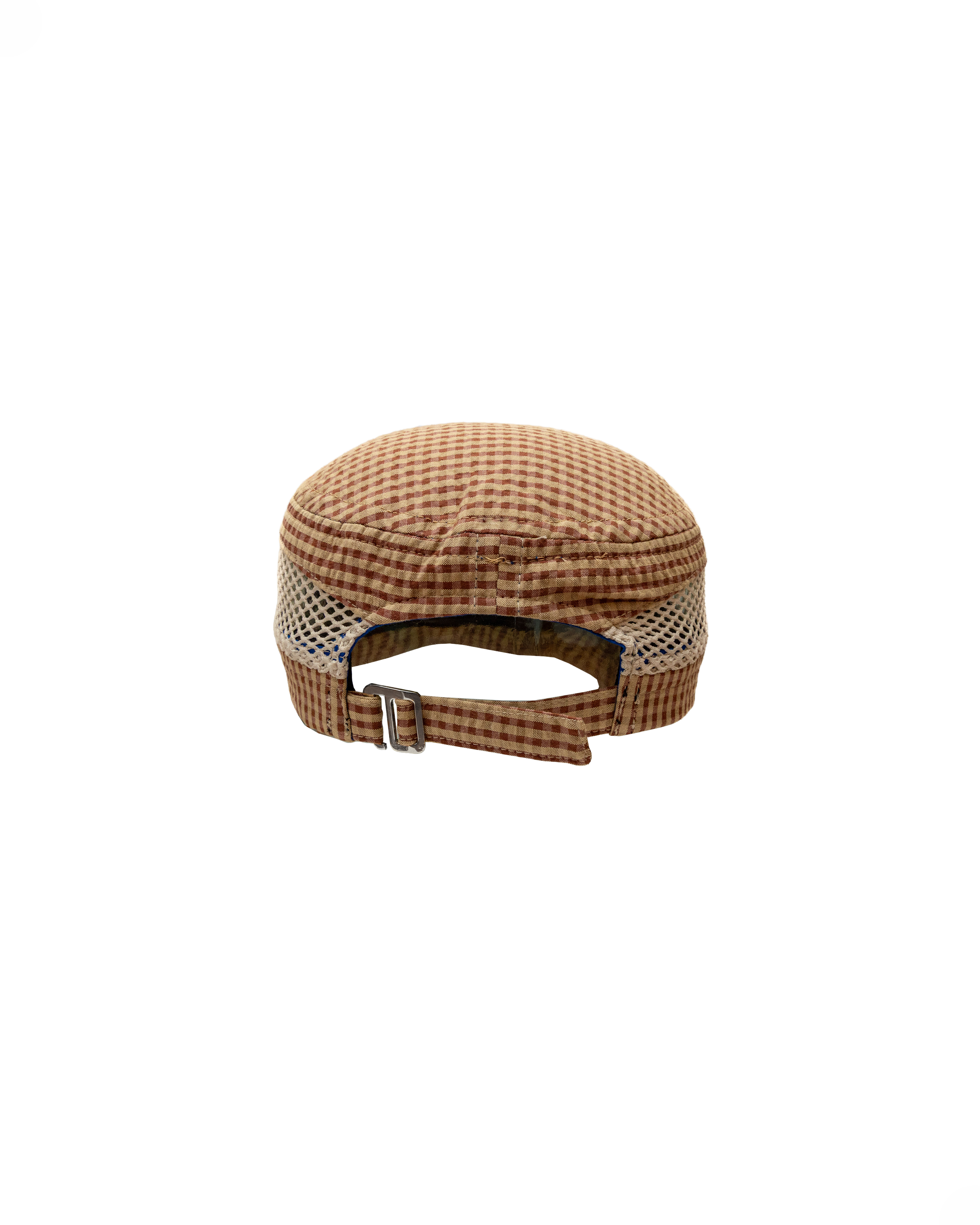 Draft Cap:Red / Khaki Seersucker