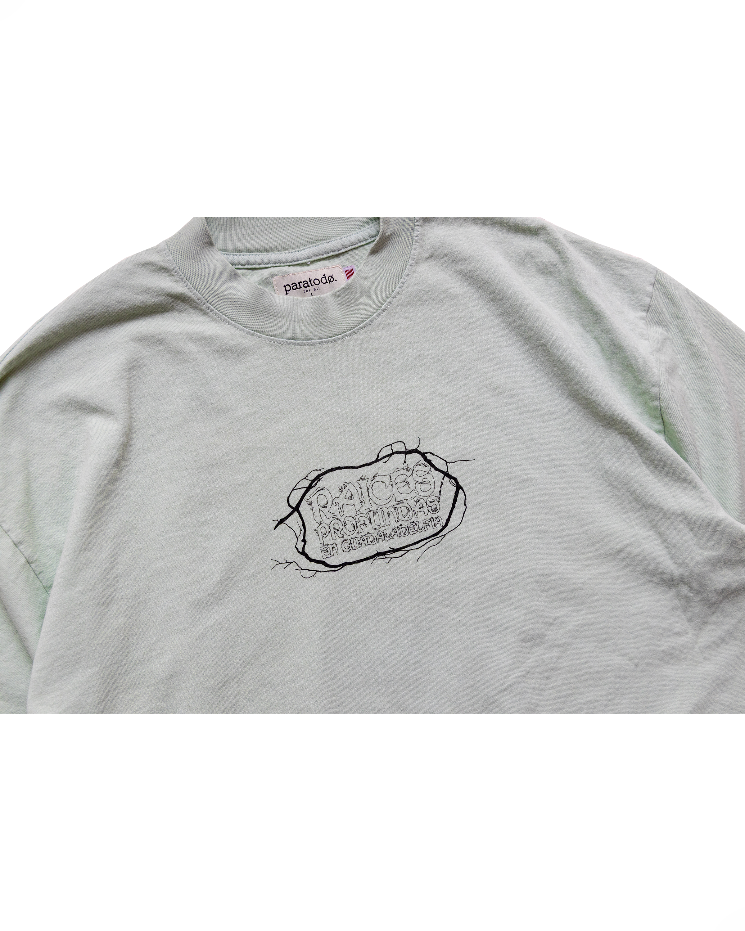 Paratodo x La Jefa Deep Roots T-Shirt: Mint