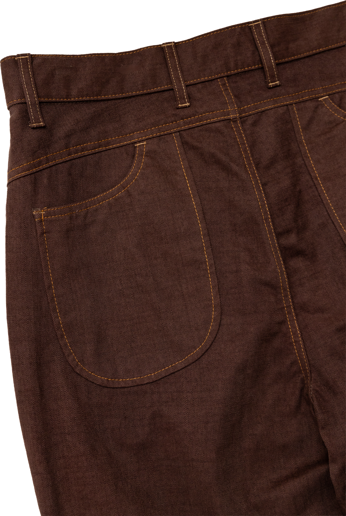 (PRE-ORDER) Saxon Jeans: Brown Brushed Twill