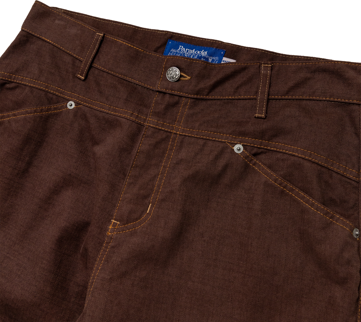 (PRE-ORDER) Saxon Jeans: Brown Brushed Twill