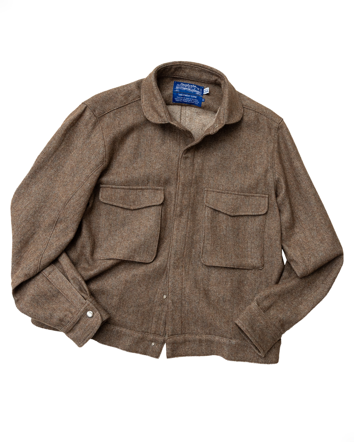 '75 London Overshirt: Nature Woolen Twill