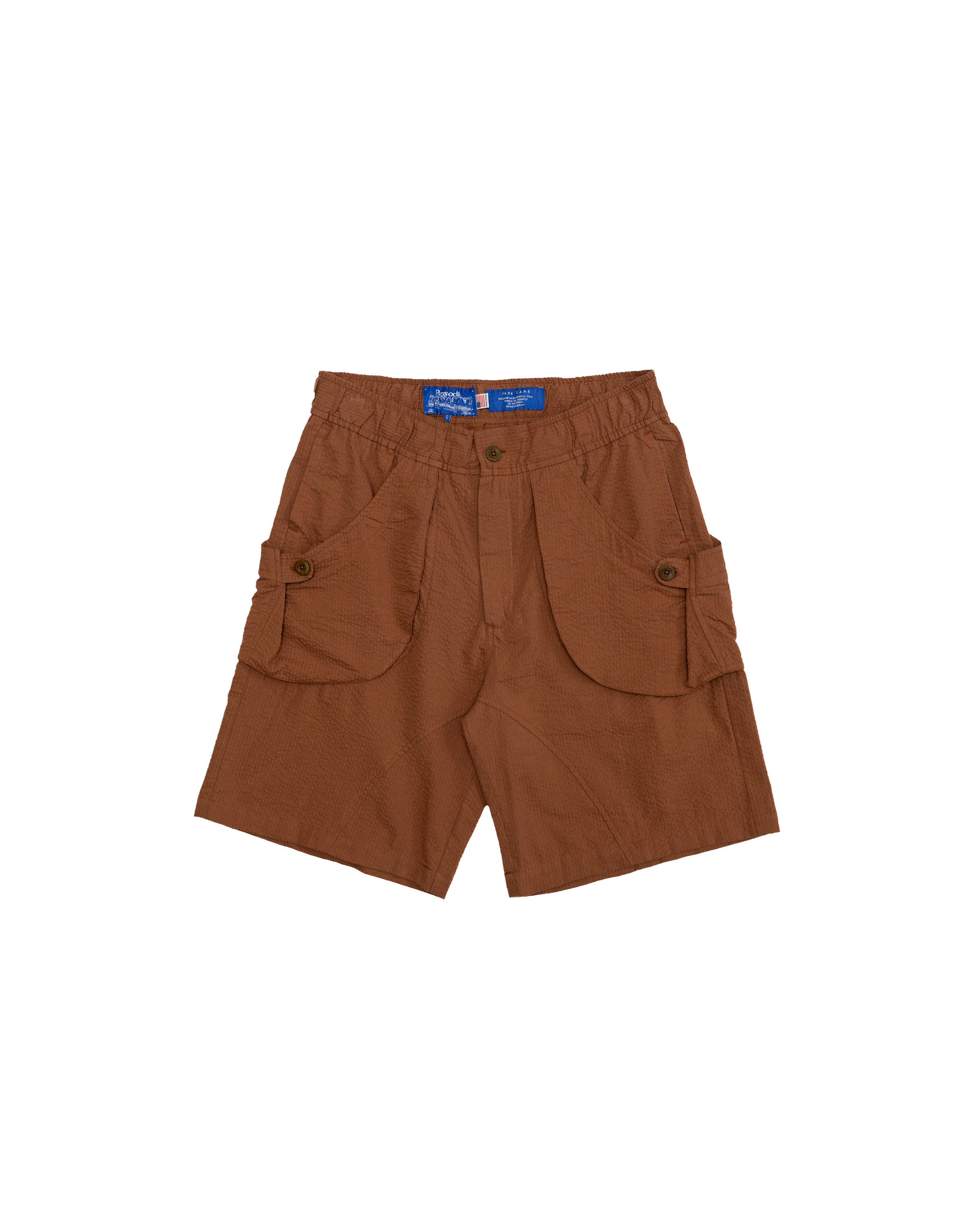 Osage Short: Adobe Seersucker