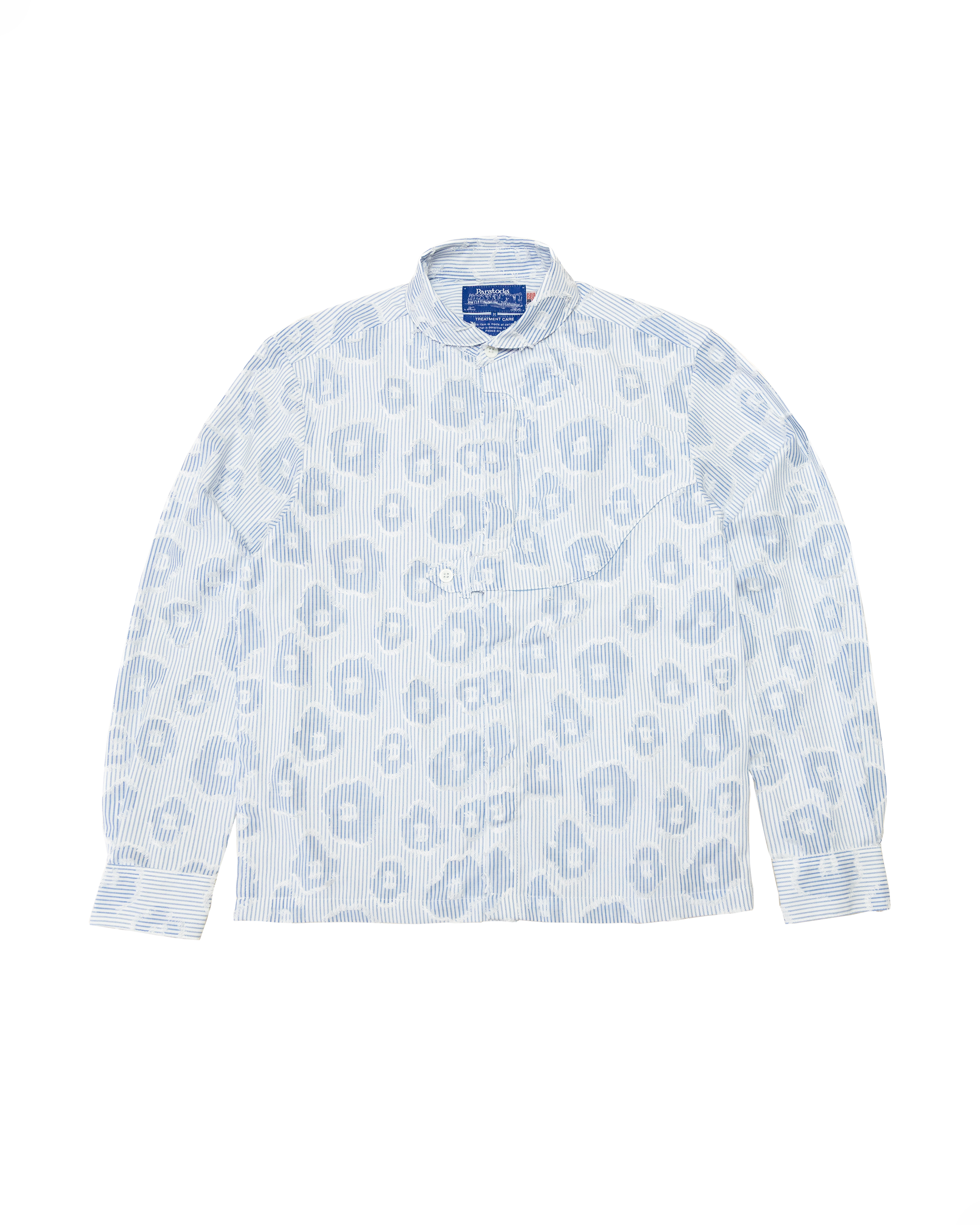 Gonia Shirt: Floral Stripes