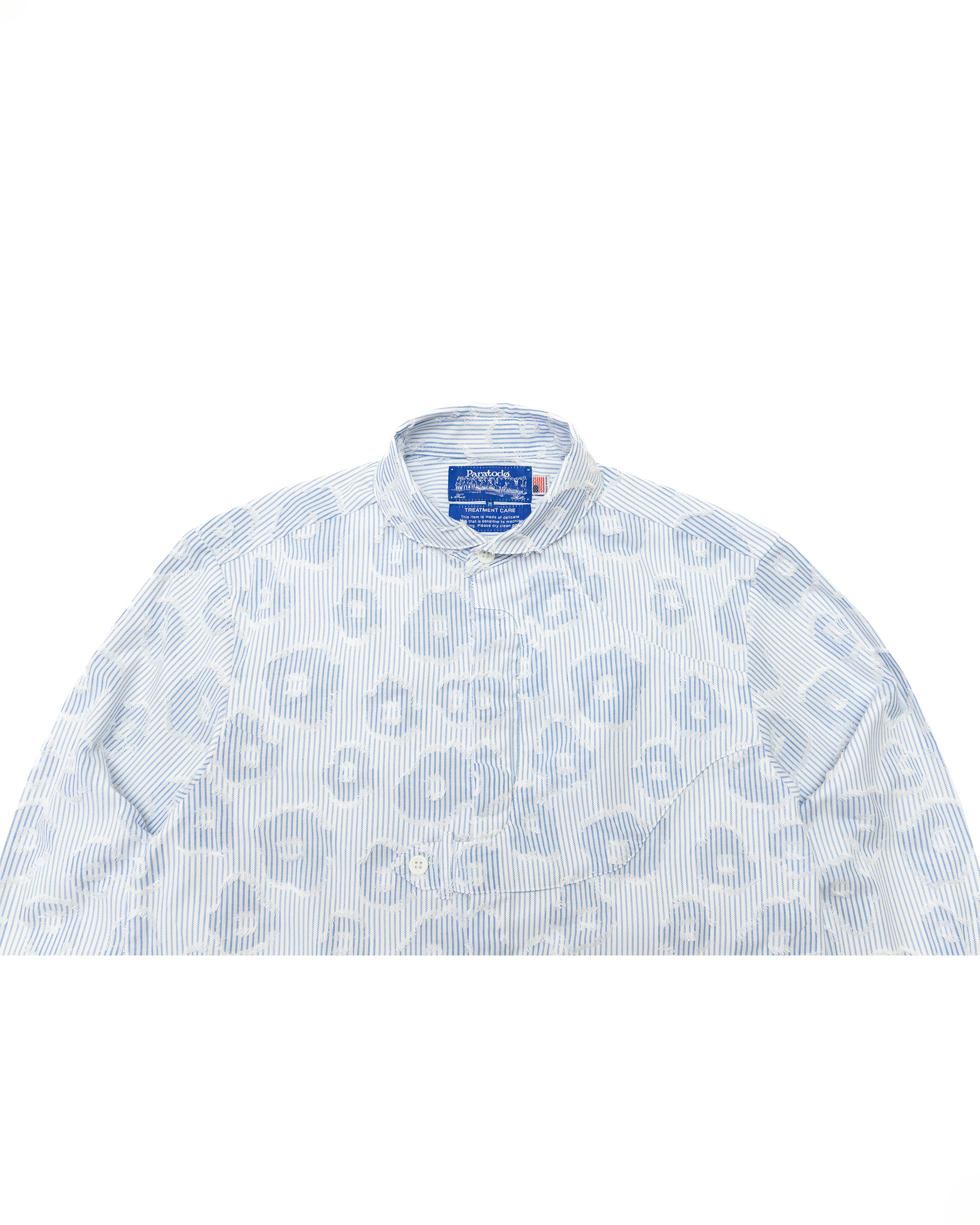 Gonia Shirt: Floral Stripes