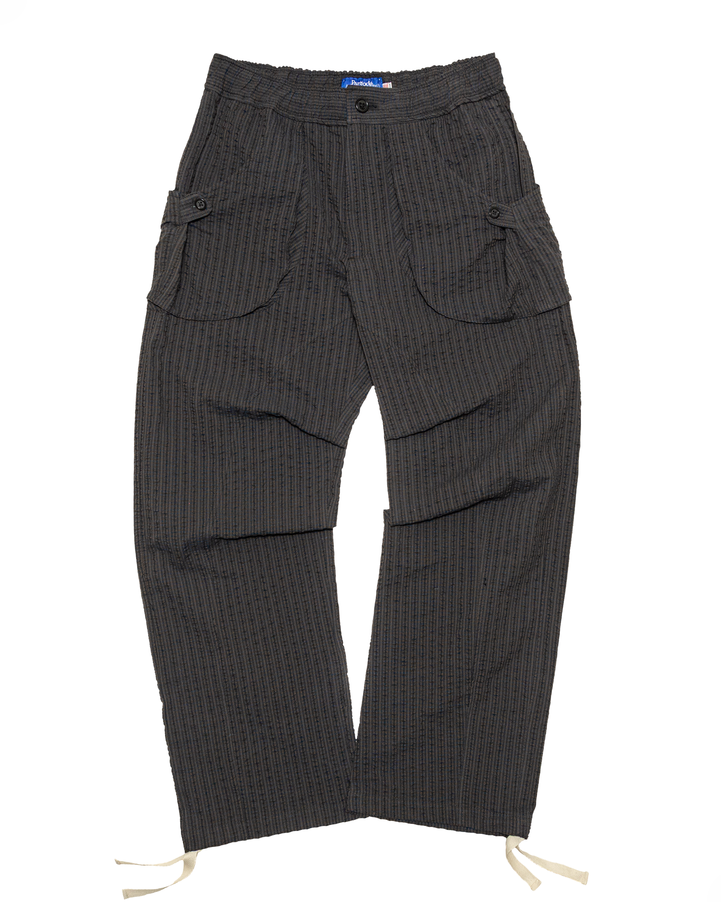 Osage Pant:Night/Maroon Seersucker